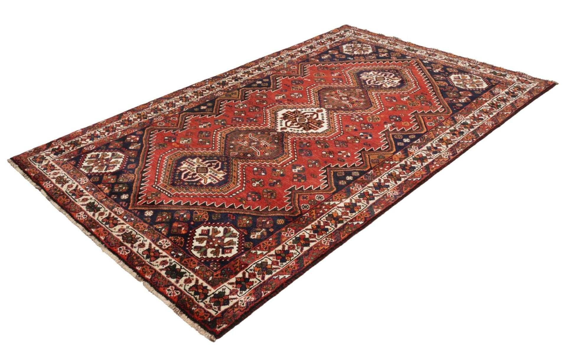 Alternative view of Wool Shiraz Persian Rug 163 × 258 cm, hand-knotted