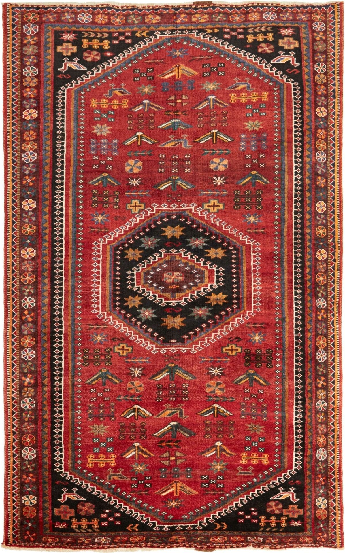 Shiraz Persian Rug 153 × 248 cm in Wool, hand-knotted