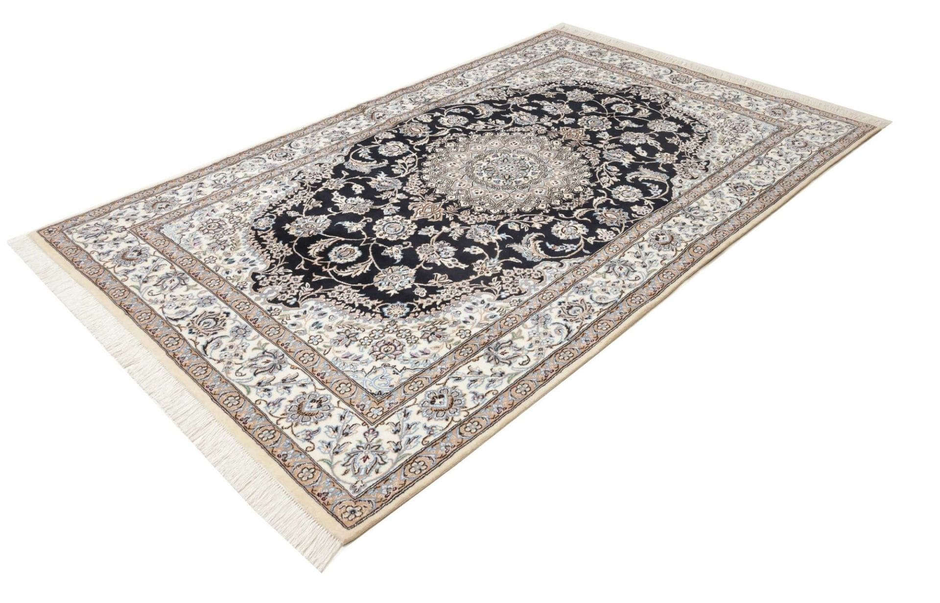 Alternative view of Hand-Knotted Nain Persian Rug, 163 × 261 cm, Wool