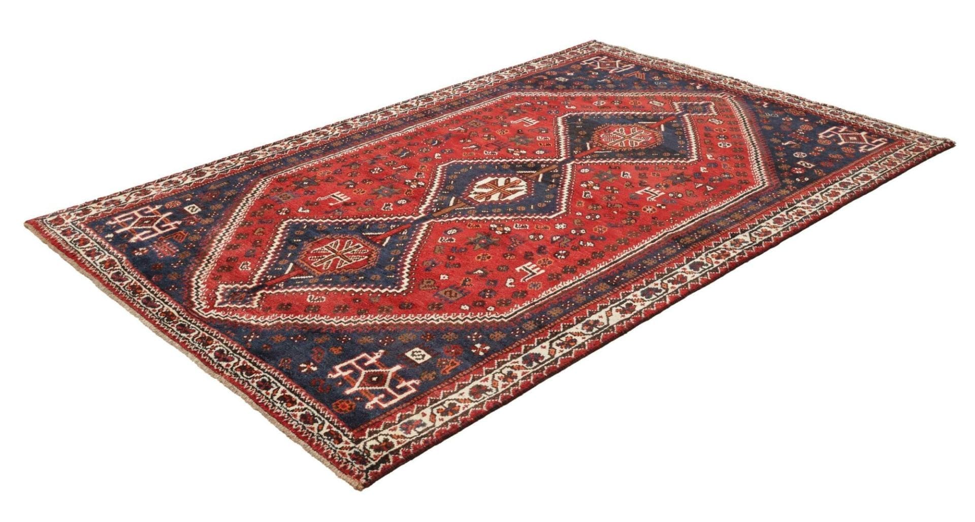 Alternative view of Shiraz Persian Rug 167 × 252 cm in Wool, hand-knotted