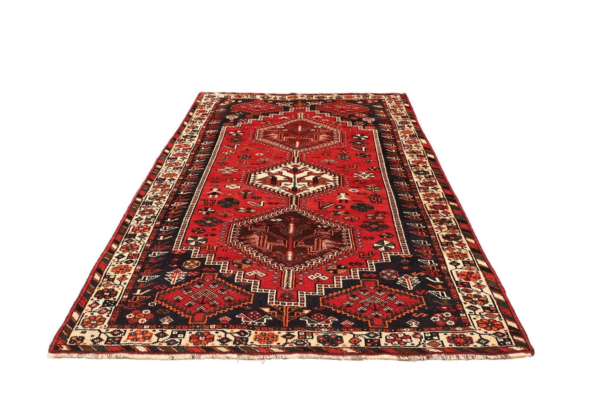 Wool Shiraz Persian Rug 173 × 255 cm, hand-knotted - Image 4