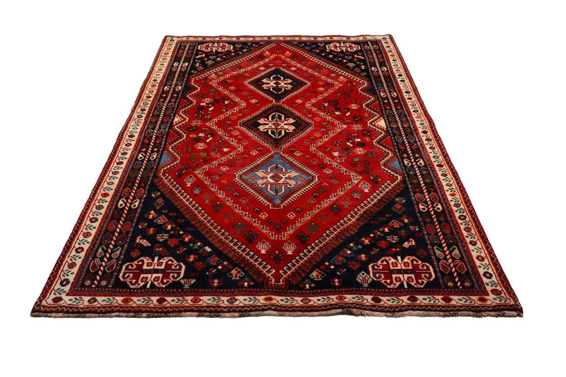 Shiraz Persian Rug 173 × 262 cm in Wool, hand-knotted - Image 4
