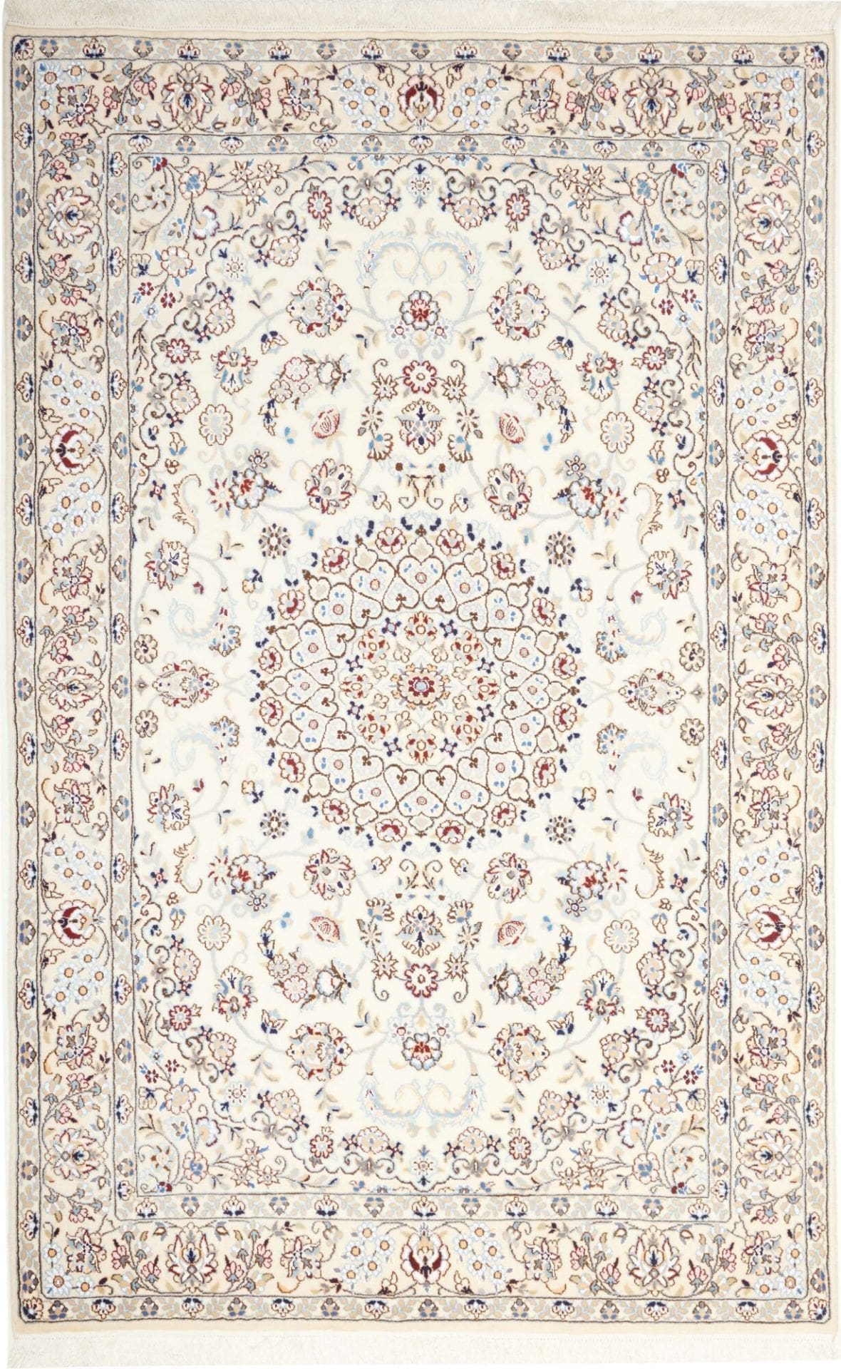 Hand-Knotted Nain Persian Rug, 157 × 243 cm, Wool