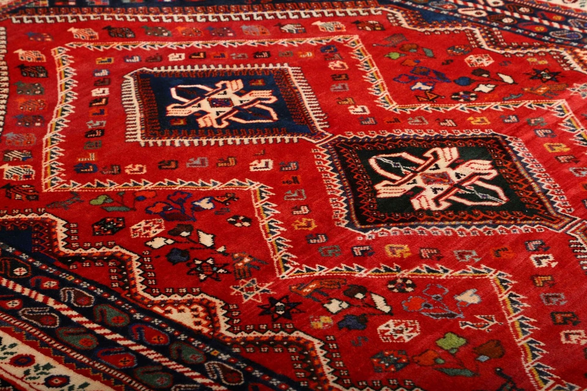 Shiraz Persian Rug 173 × 262 cm in Wool, hand-knotted - Image 7