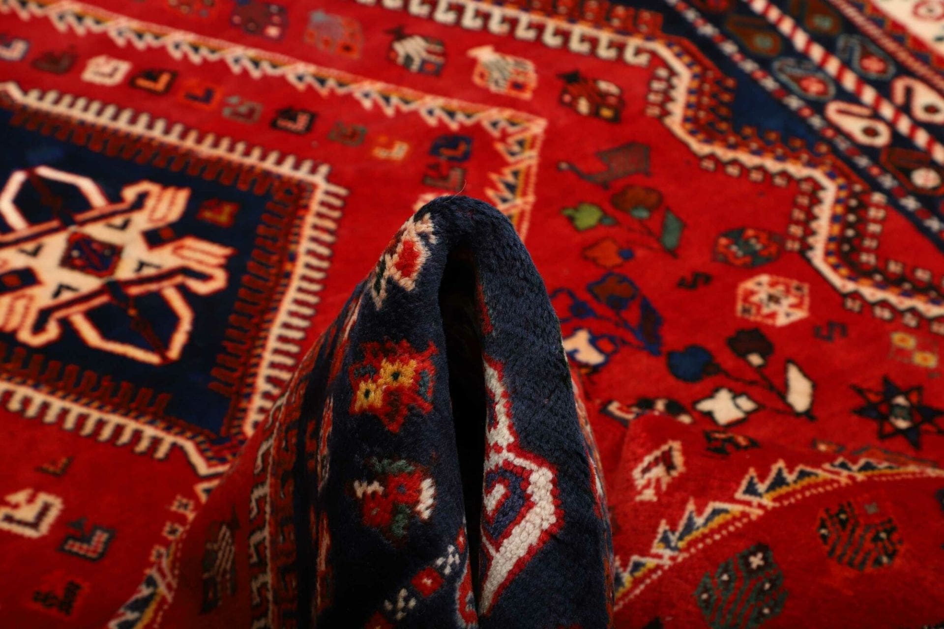 Shiraz Persian Rug 173 × 262 cm in Wool, hand-knotted - Image 9