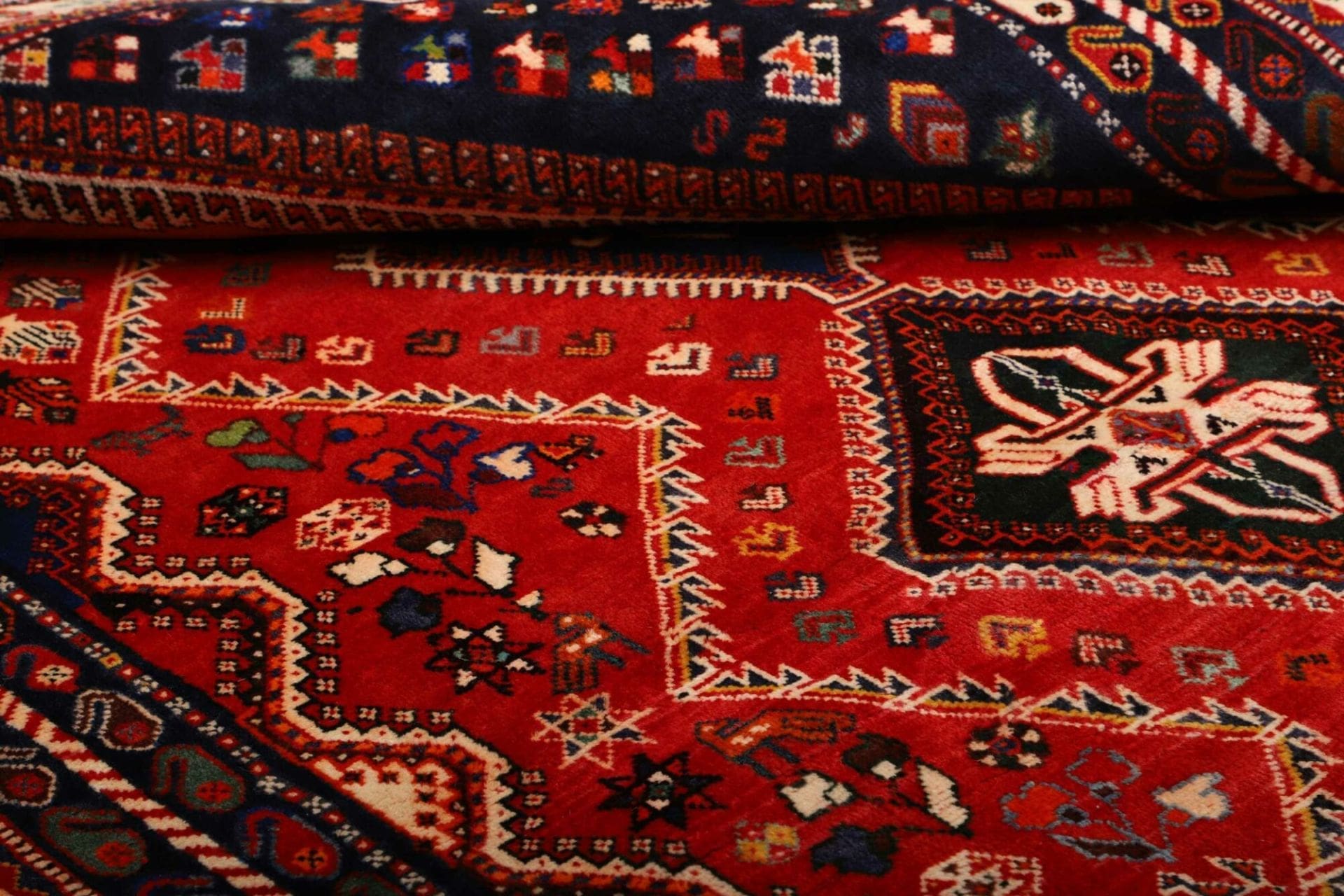 Shiraz Persian Rug 173 × 262 cm in Wool, hand-knotted - Image 10