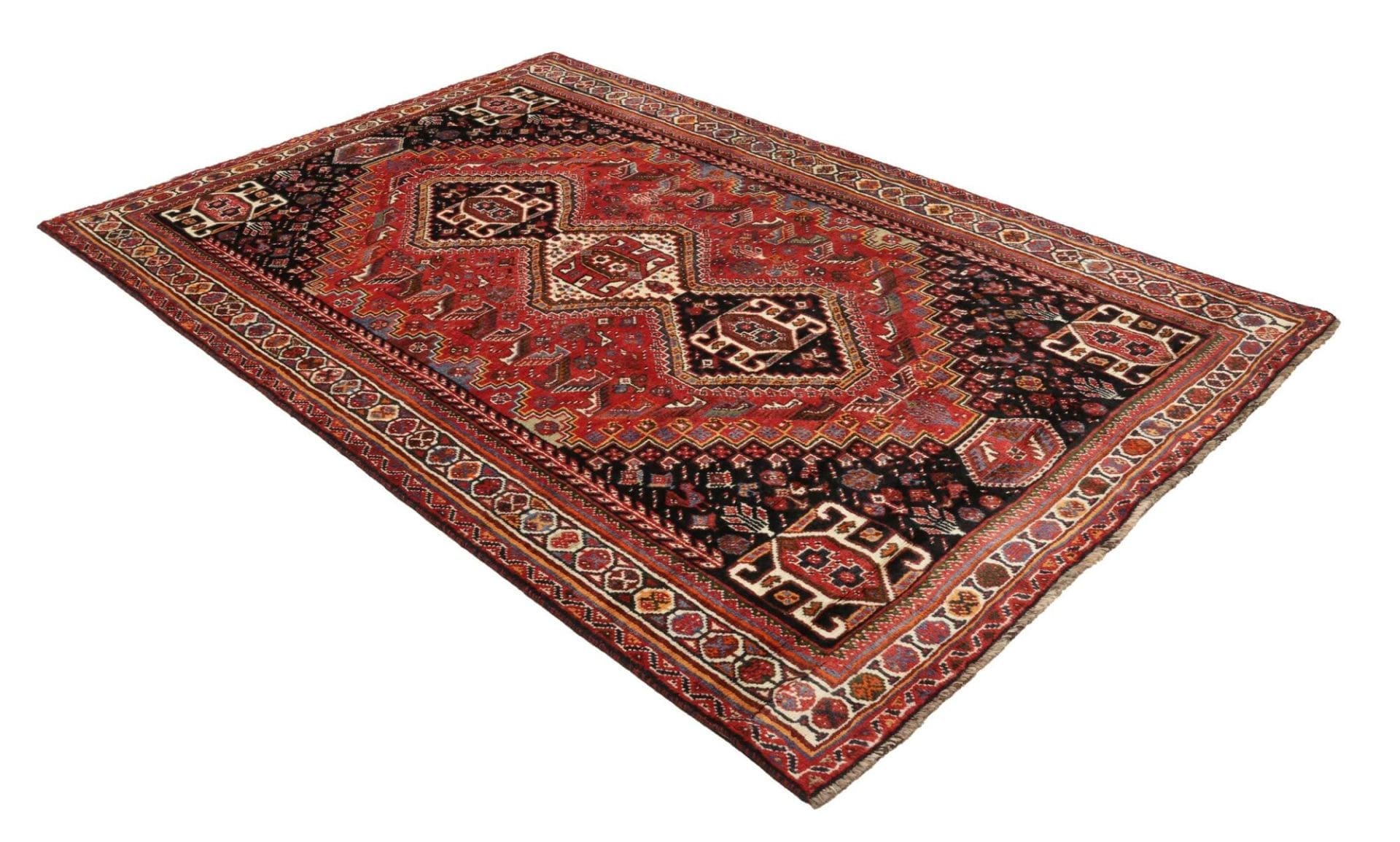 Wool Shiraz Persian Rug 173 × 260 cm, hand-knotted - Image 3