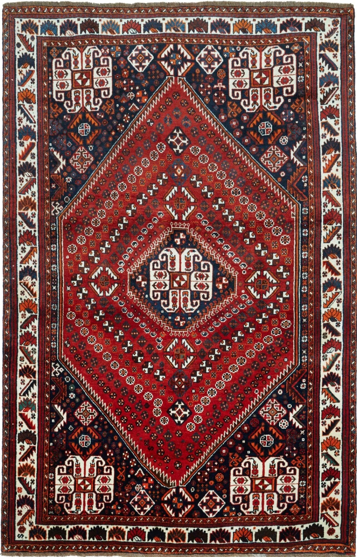 Shiraz Persian Rug 163 × 250 cm in Wool, hand-knotted