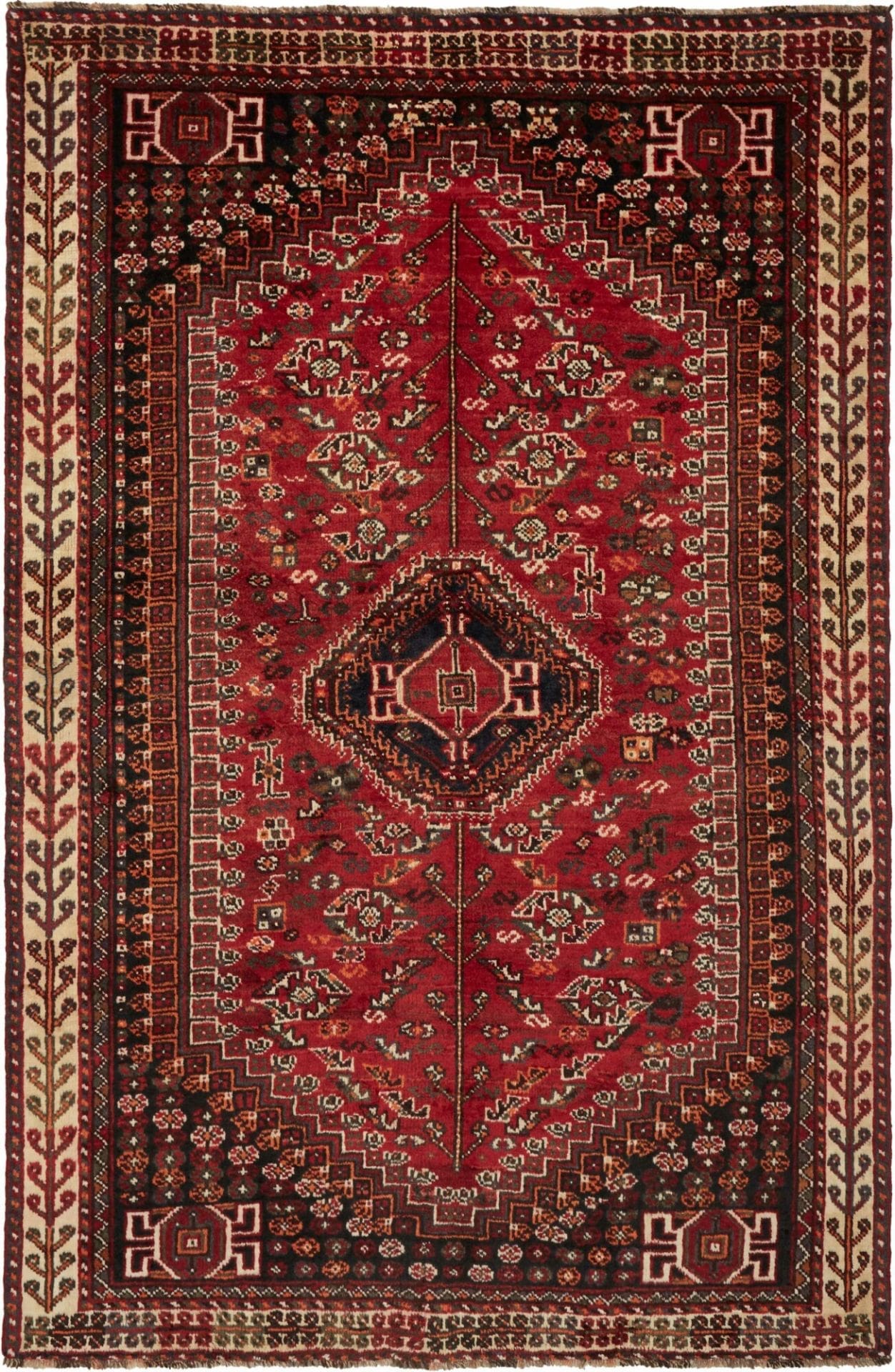 Wool Shiraz Persian Rug 165 × 248 cm, hand-knotted