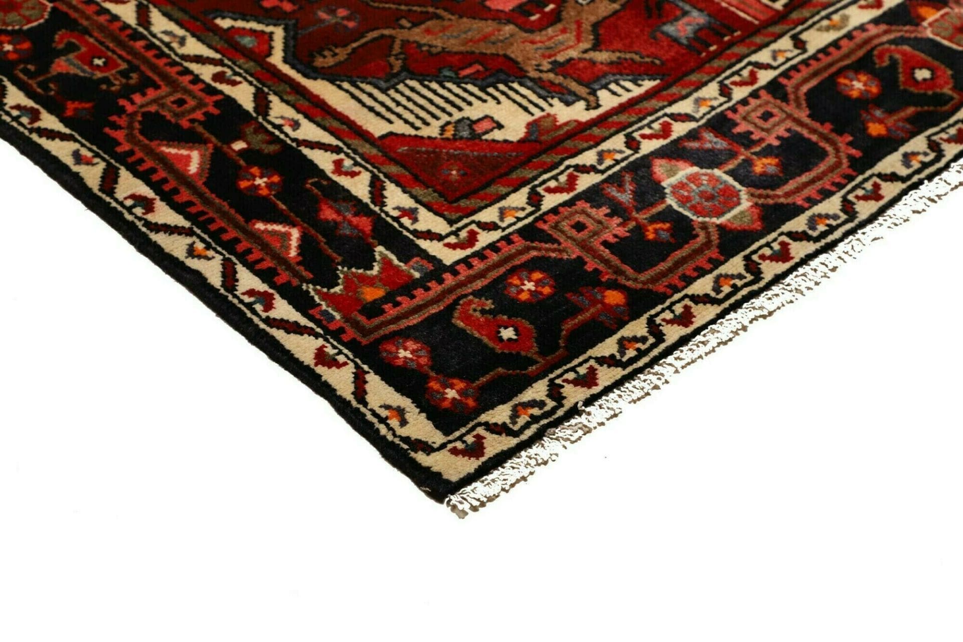 Hamadan Persian Rug 143 × 220 cm in Wool, hand-knotted - Image 5