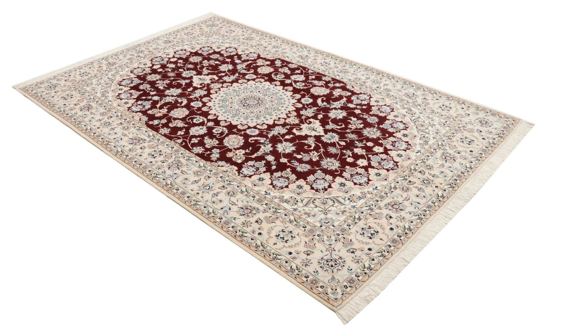 Hand-Knotted Nain Persian Rug, 163 × 240 cm, Wool - Image 3