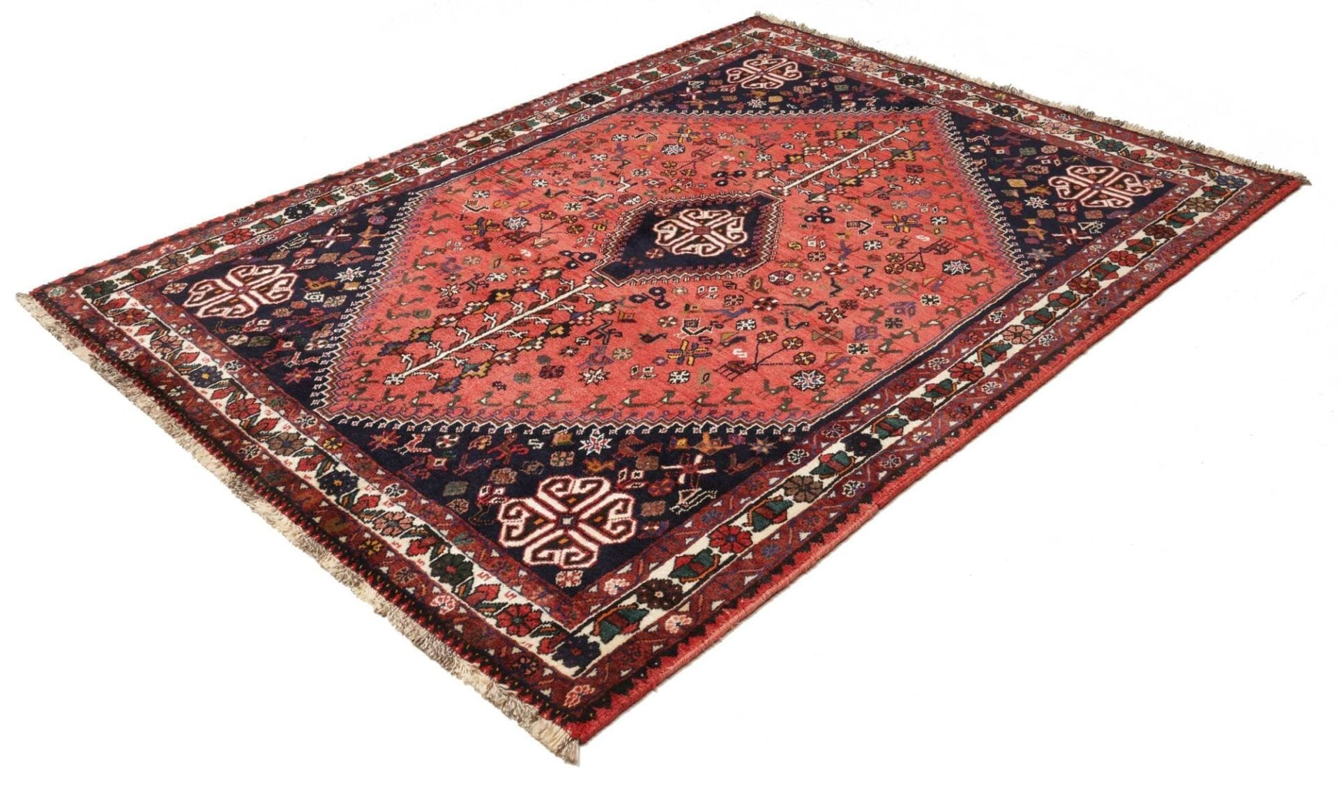 Alternative view of Wool Qashqai Persian Rug 165 × 218 cm, hand-knotted