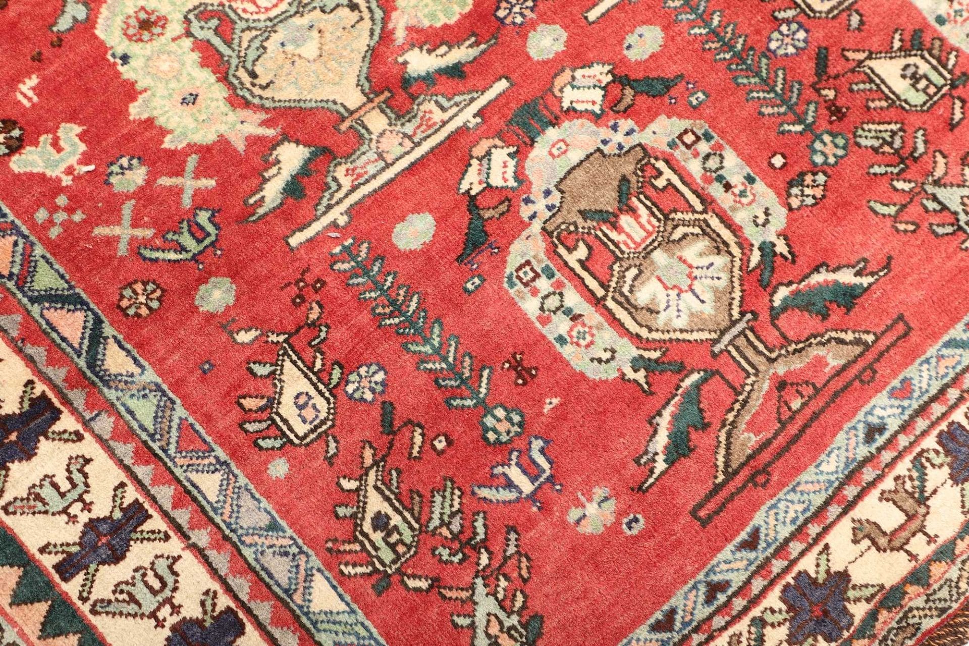 Shiraz Persian Rug 158 × 240 cm in Wool, hand-knotted - Image 6