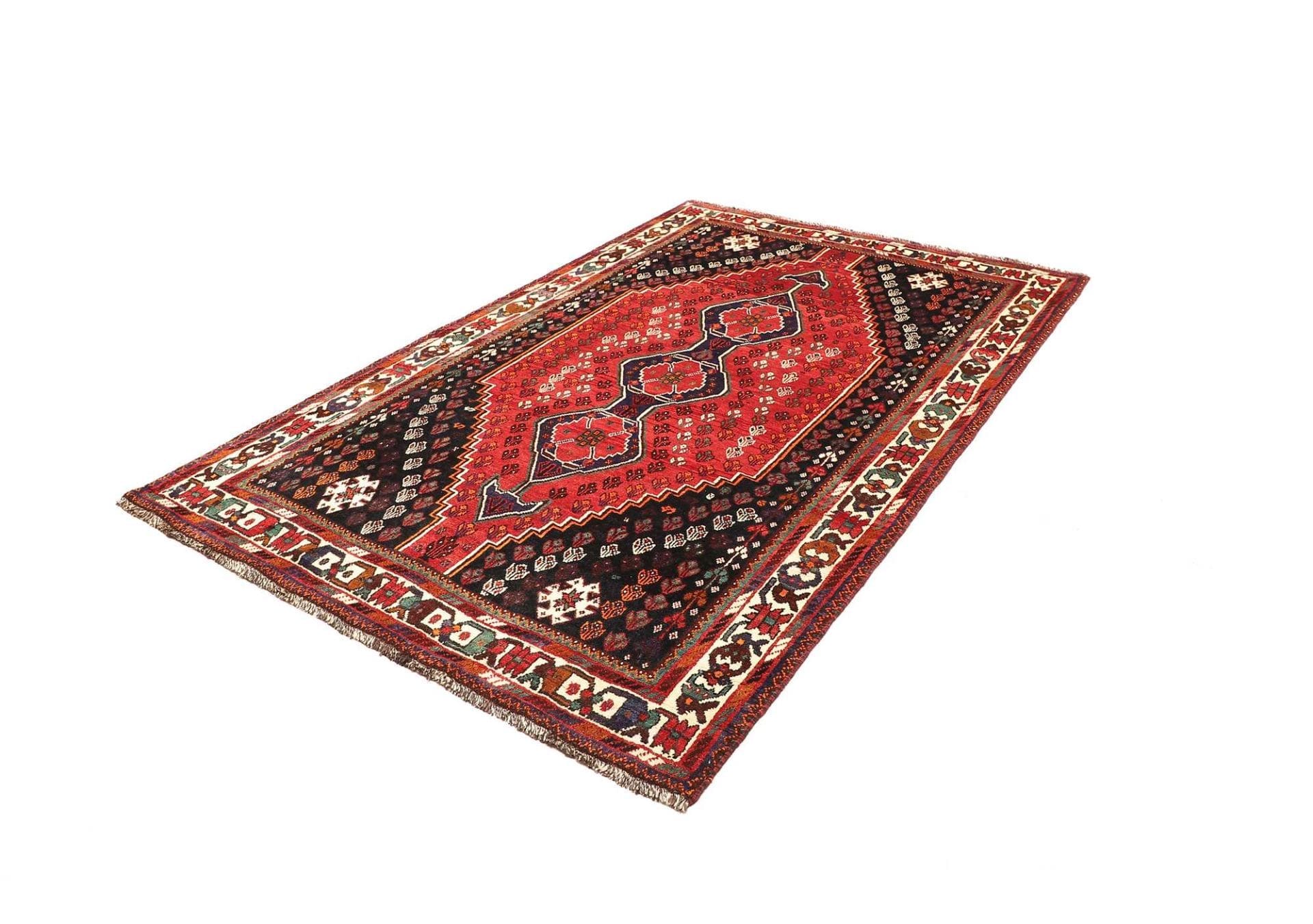 Alternative view of Shiraz Persian Rug 163 × 248 cm in Wool, hand-knotted