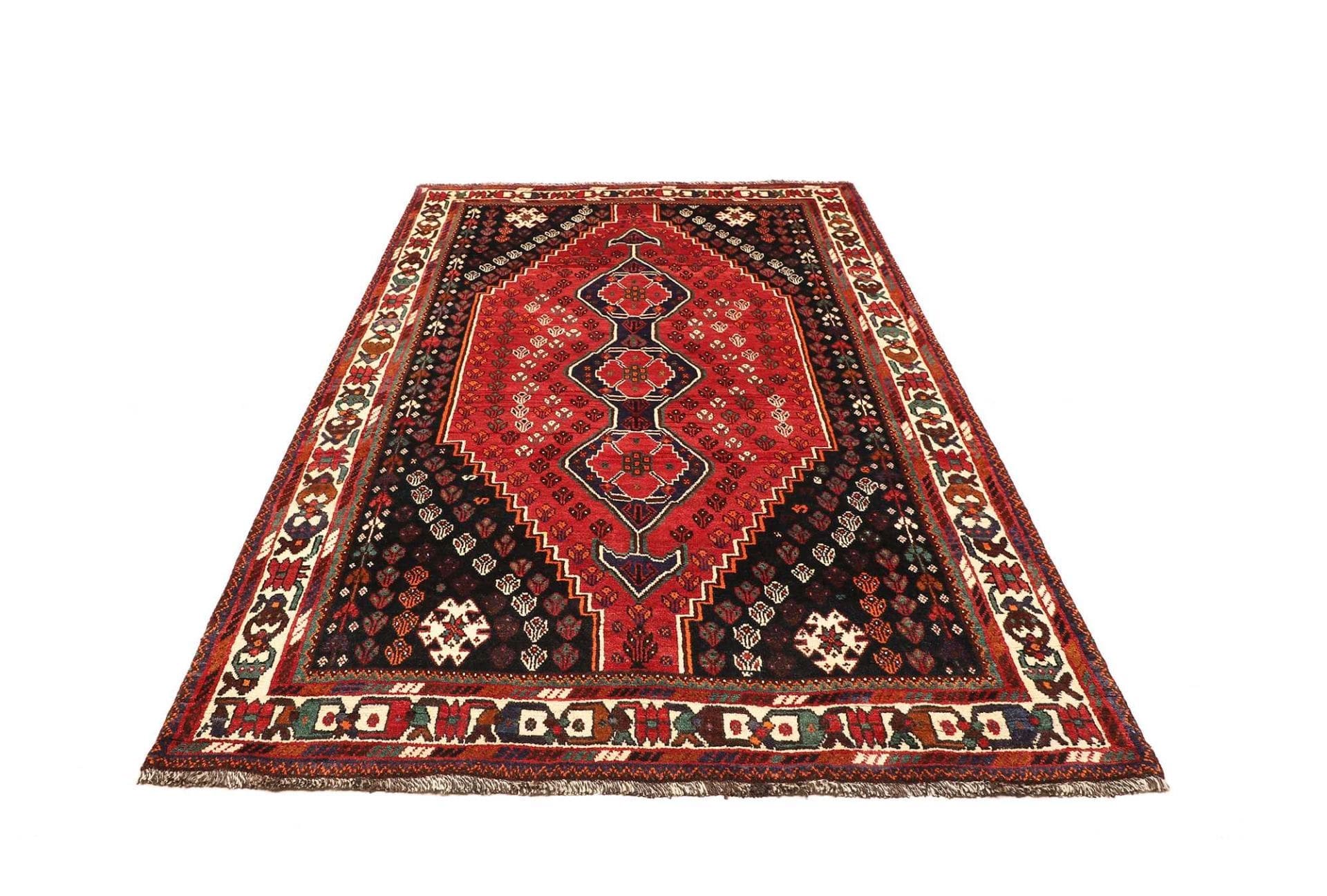 Shiraz Persian Rug 163 × 248 cm in Wool, hand-knotted - Image 4