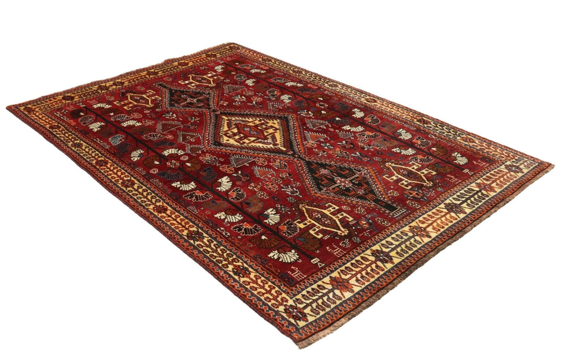 Qashqai Persian Rug 163 × 240 cm in Wool, hand-knotted - Image 3
