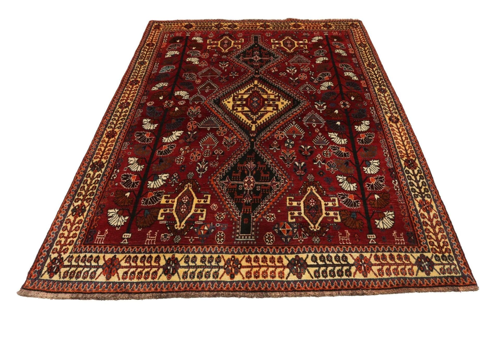Qashqai Persian Rug 163 × 240 cm in Wool, hand-knotted - Image 4