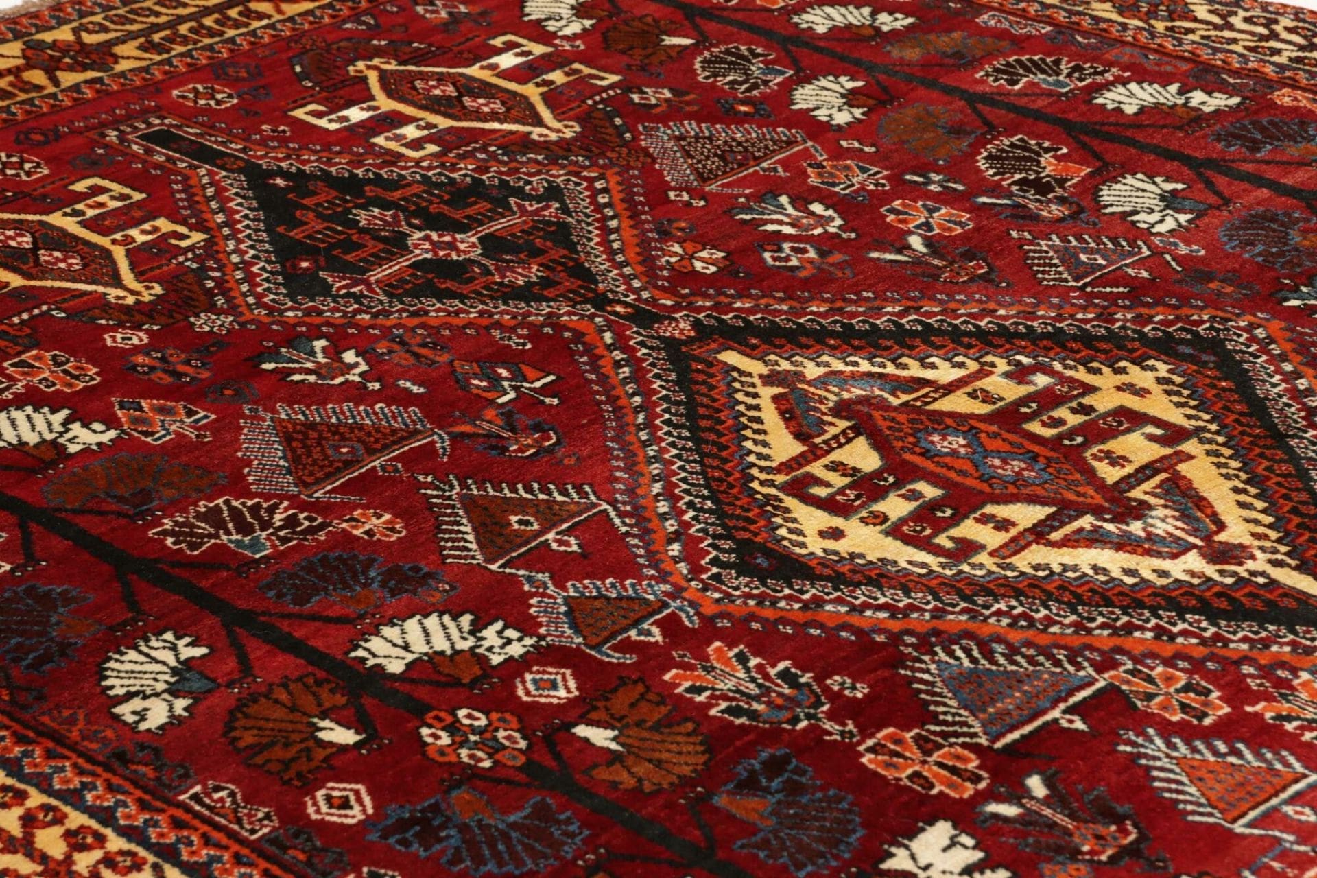 Qashqai Persian Rug 163 × 240 cm in Wool, hand-knotted - Image 7