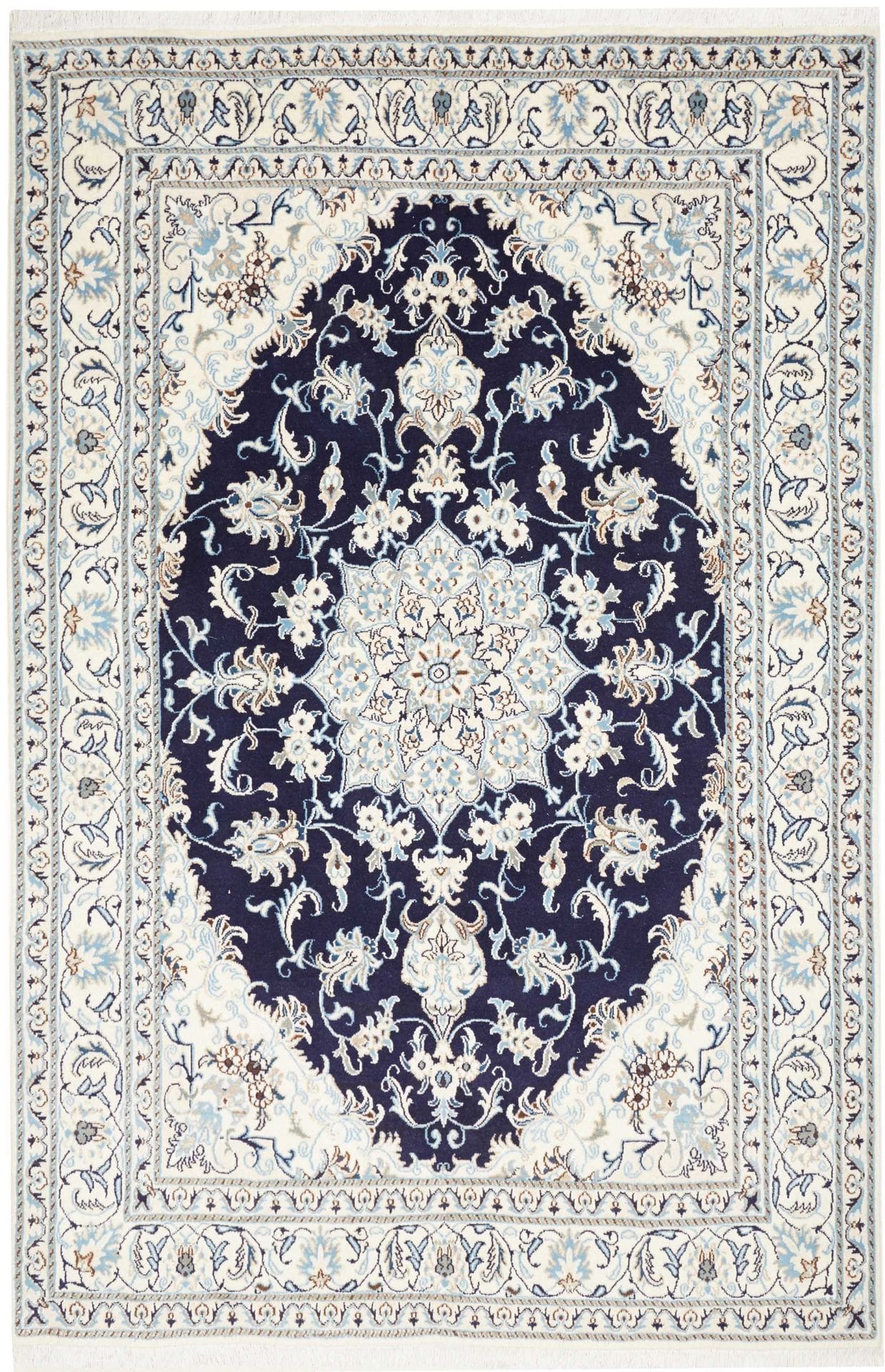 Alternative view of Hand-Knotted Nain Persian Rug, 171 × 255 cm, Wool