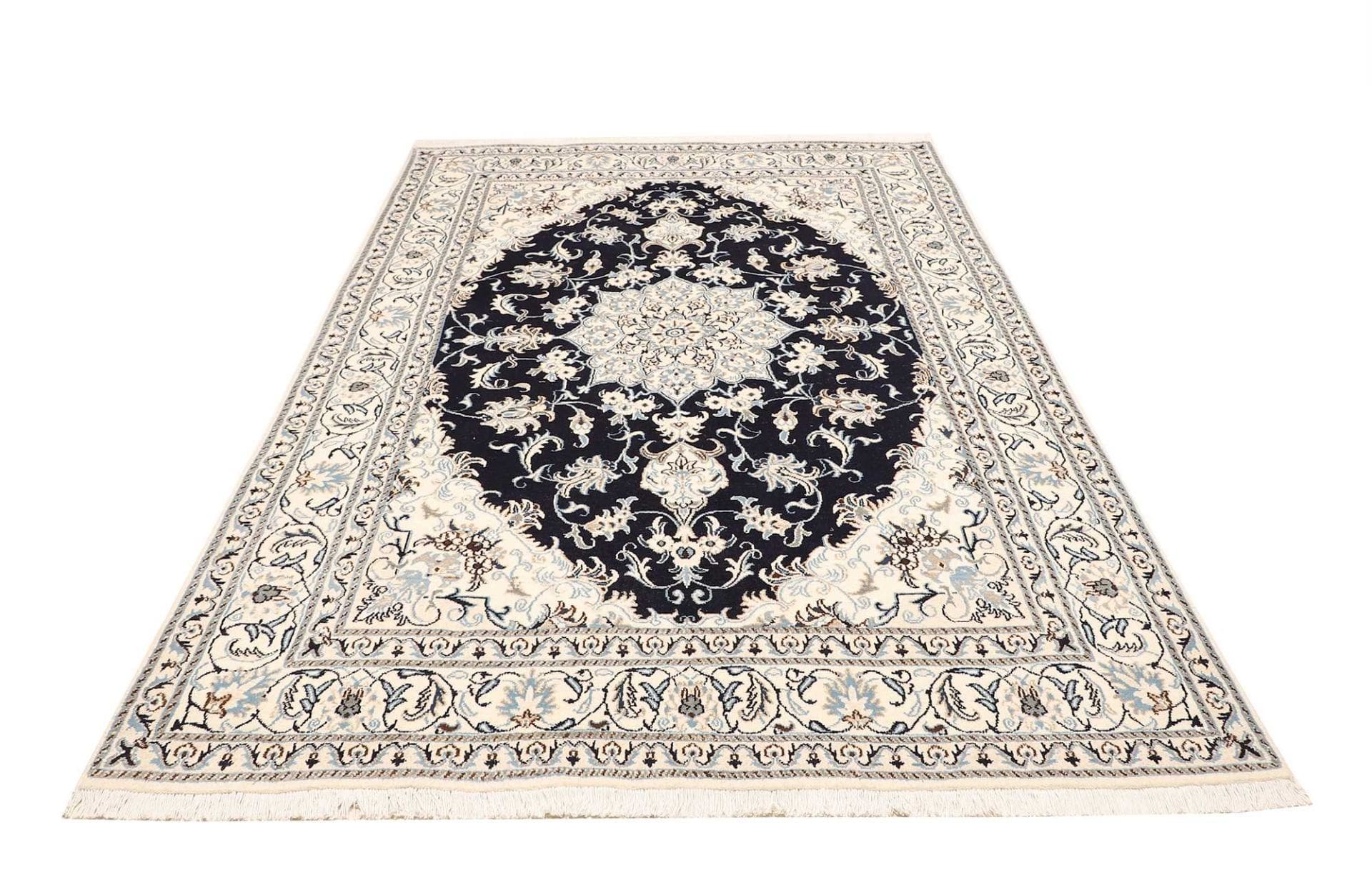 Hand-Knotted Nain Persian Rug, 171 × 255 cm, Wool - Image 5