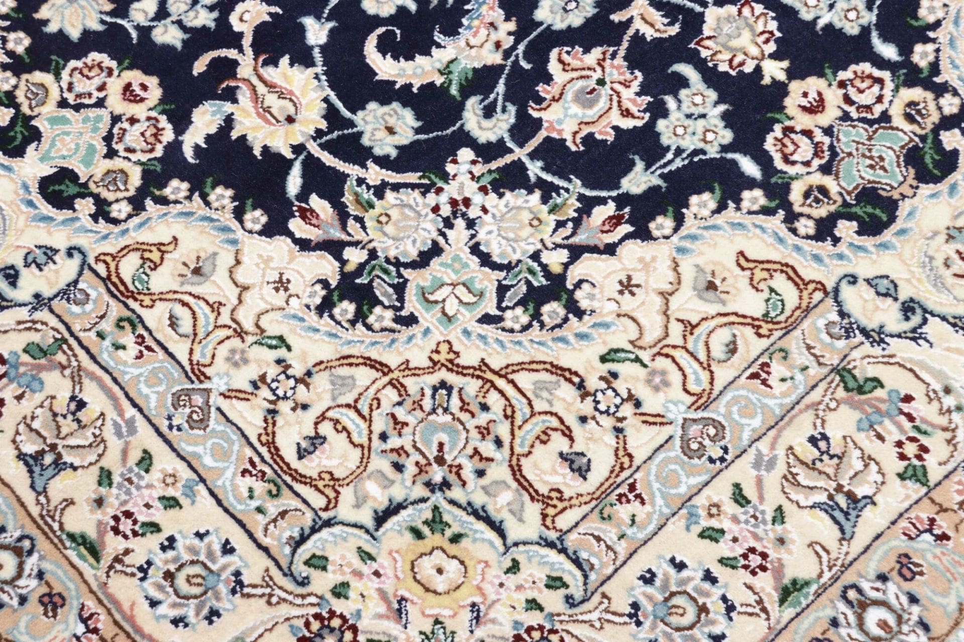Hand-Knotted Nain Persian Rug, 153 × 235 cm, Wool - Image 6