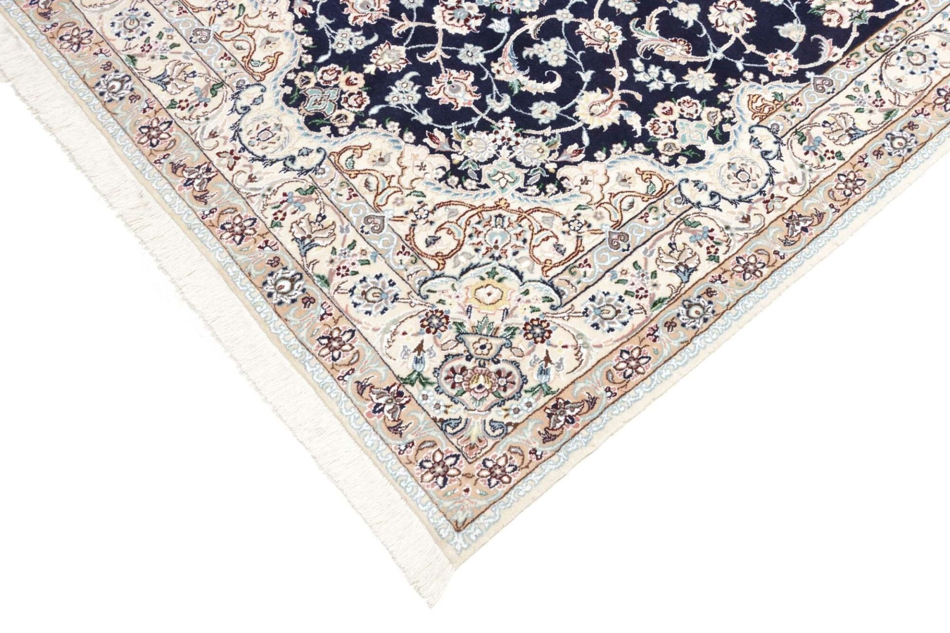 Hand-Knotted Nain Persian Rug, 153 × 235 cm, Wool - Image 7
