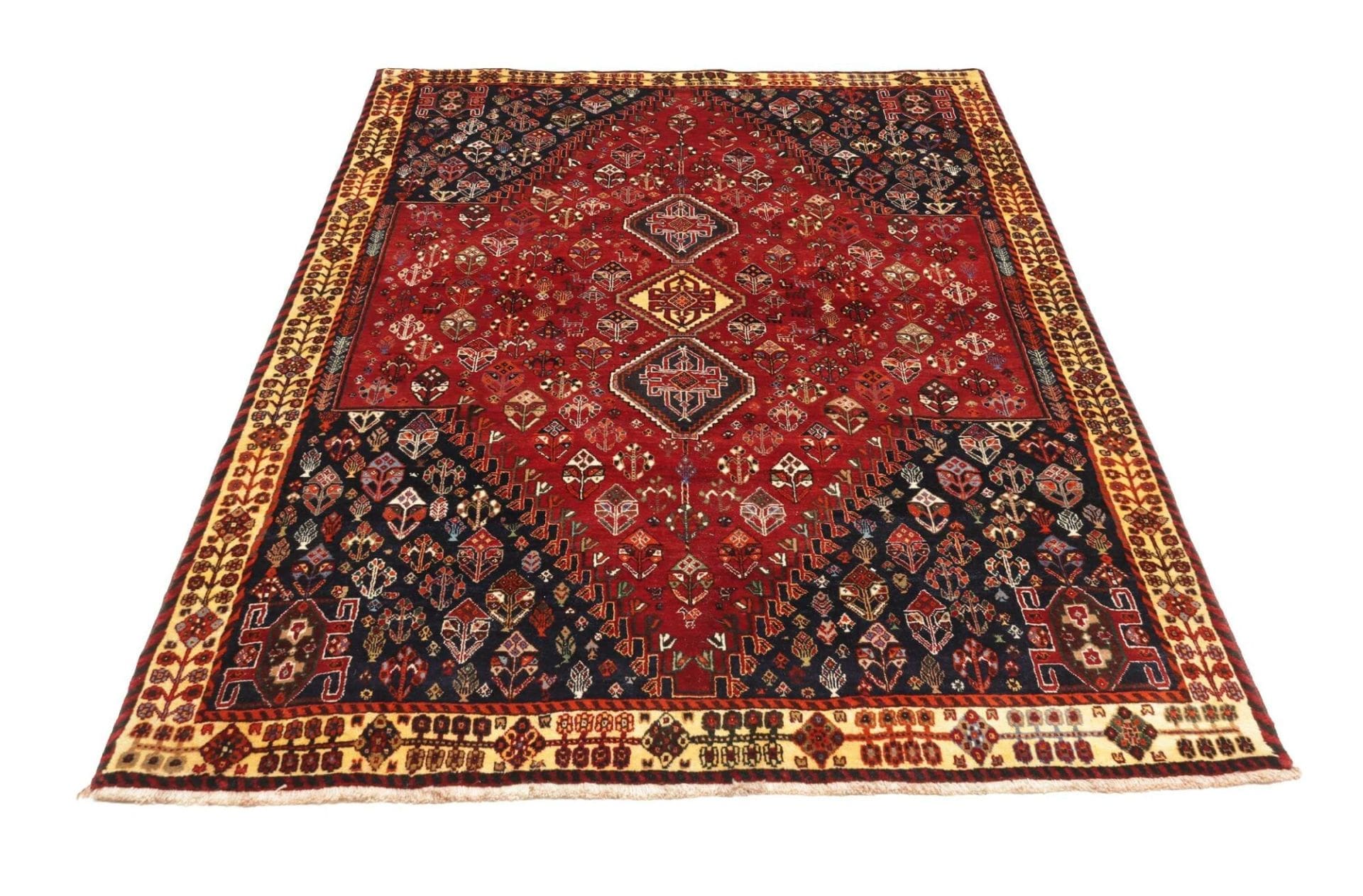 Wool Qashqai Persian Rug 165 × 238 cm, hand-knotted - Image 4