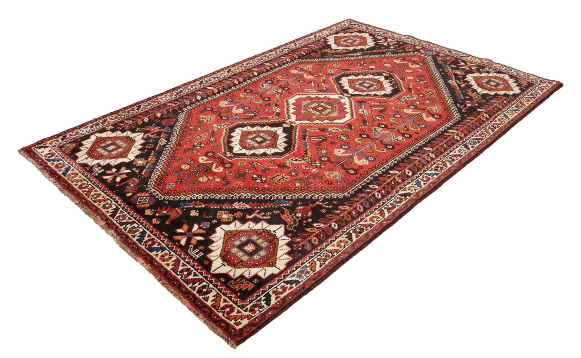 Alternative view of Shiraz Persian Rug 171 × 260 cm in Wool, hand-knotted