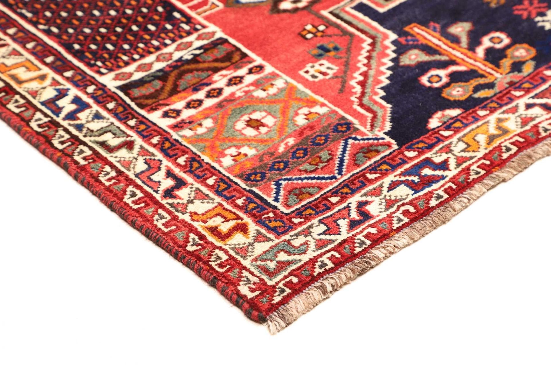 Hand-Knotted Shiraz Persian Rug, 163 × 240 cm, Wool - Image 5