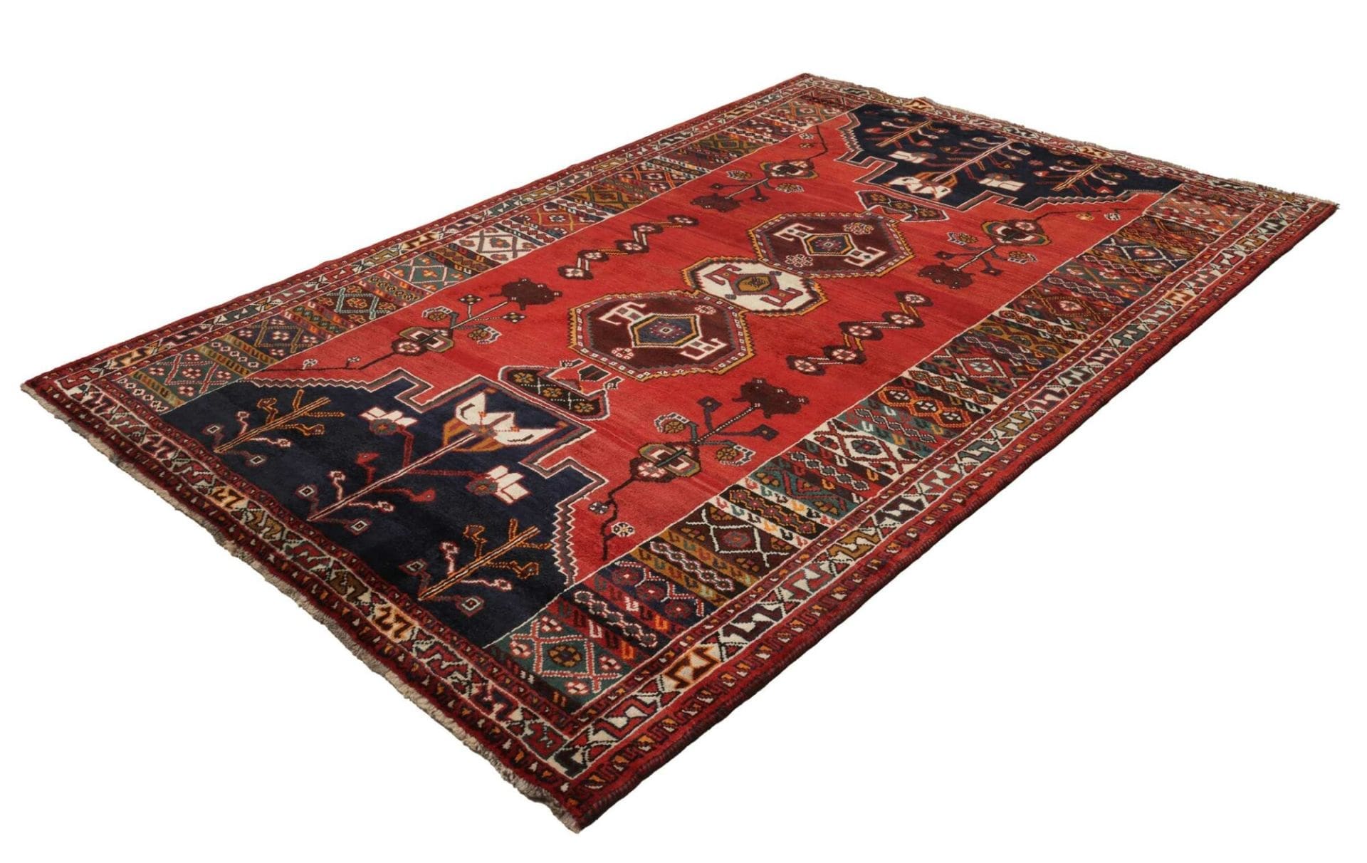 Alternative view of Wool Shiraz Persian Rug 173 × 253 cm, hand-knotted