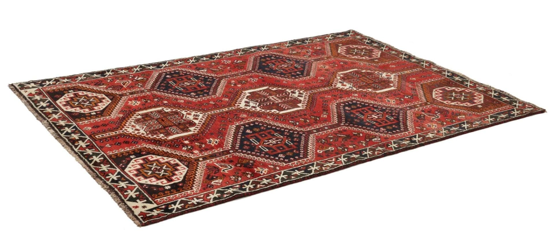 Alternative view of Qashqai Persian Rug 160 × 230 cm in Wool, hand-knotted
