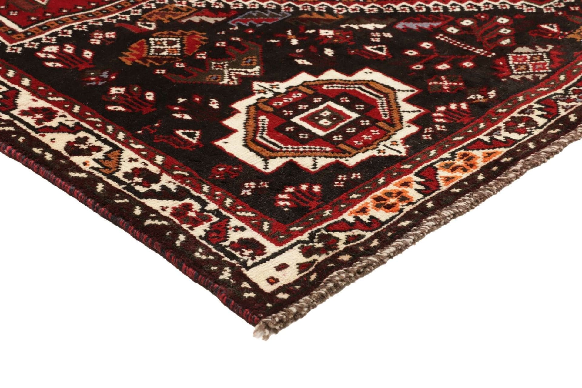 Hand-Knotted Shiraz Persian Rug, 170 × 261 cm, Wool - Image 5