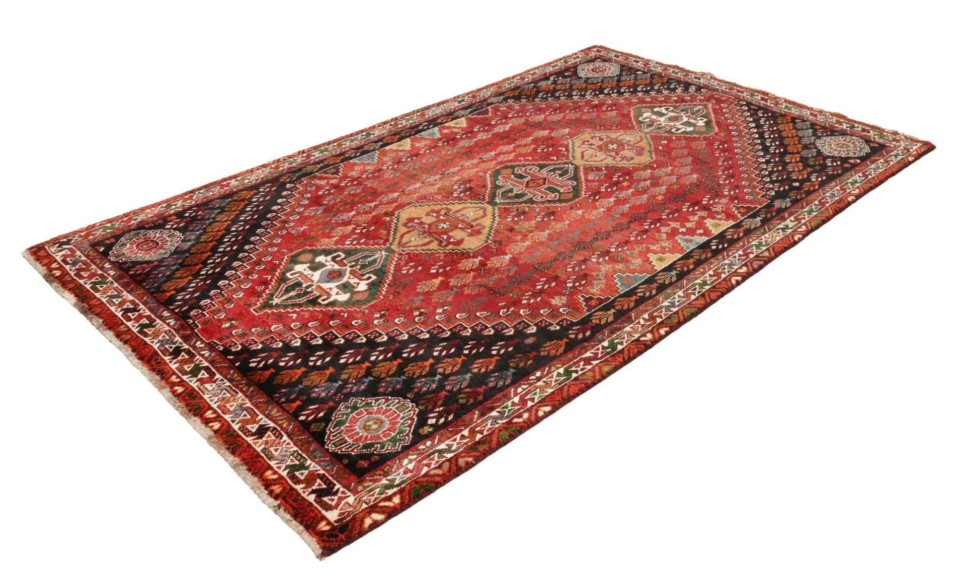 Alternative view of Hand-Knotted Shiraz Persian Rug, 170 × 273 cm, Wool
