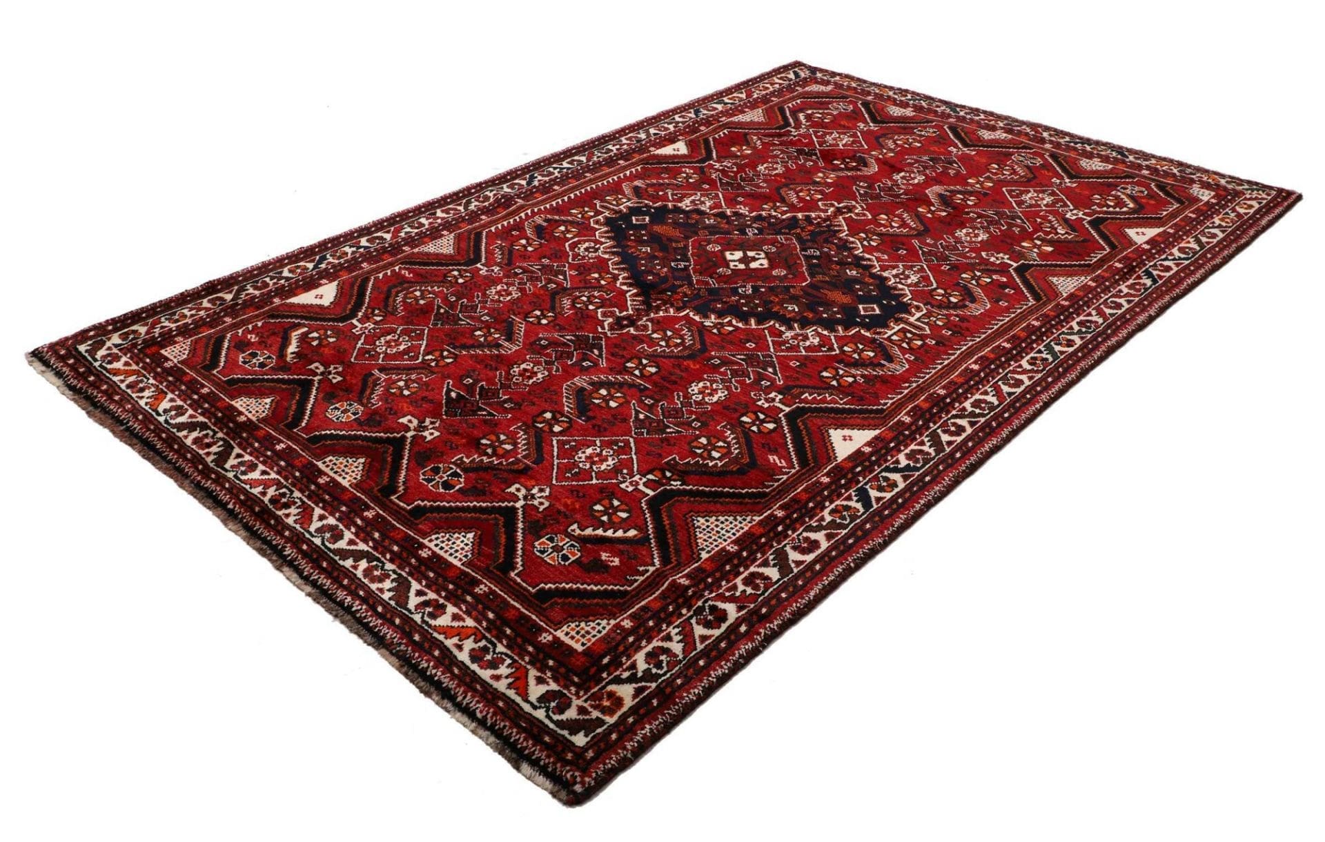 Alternative view of Shiraz Persian Rug 172 × 264 cm in Wool, hand-knotted