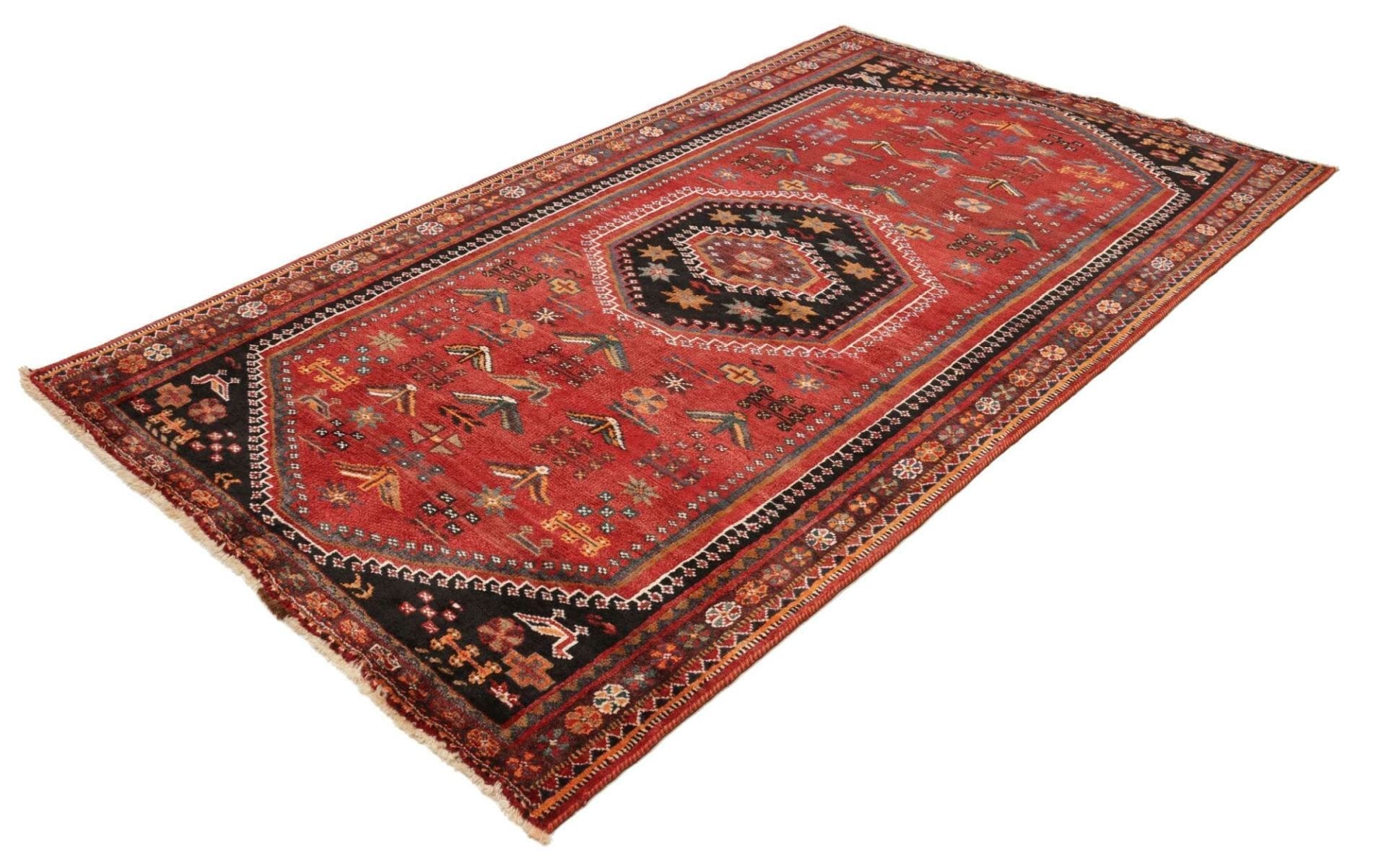 Alternative view of Shiraz Persian Rug 153 × 248 cm in Wool, hand-knotted