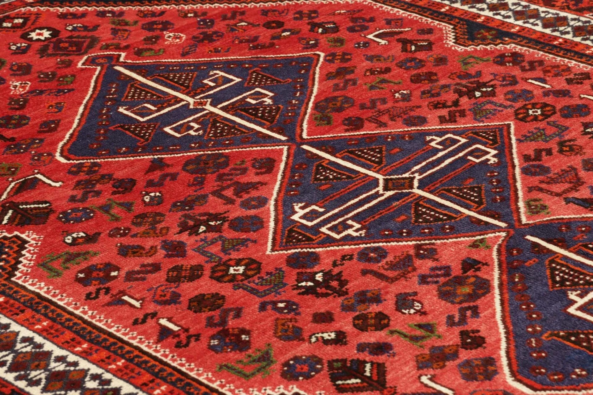 Shiraz Persian Rug 163 × 258 cm in Wool, hand-knotted - Image 7