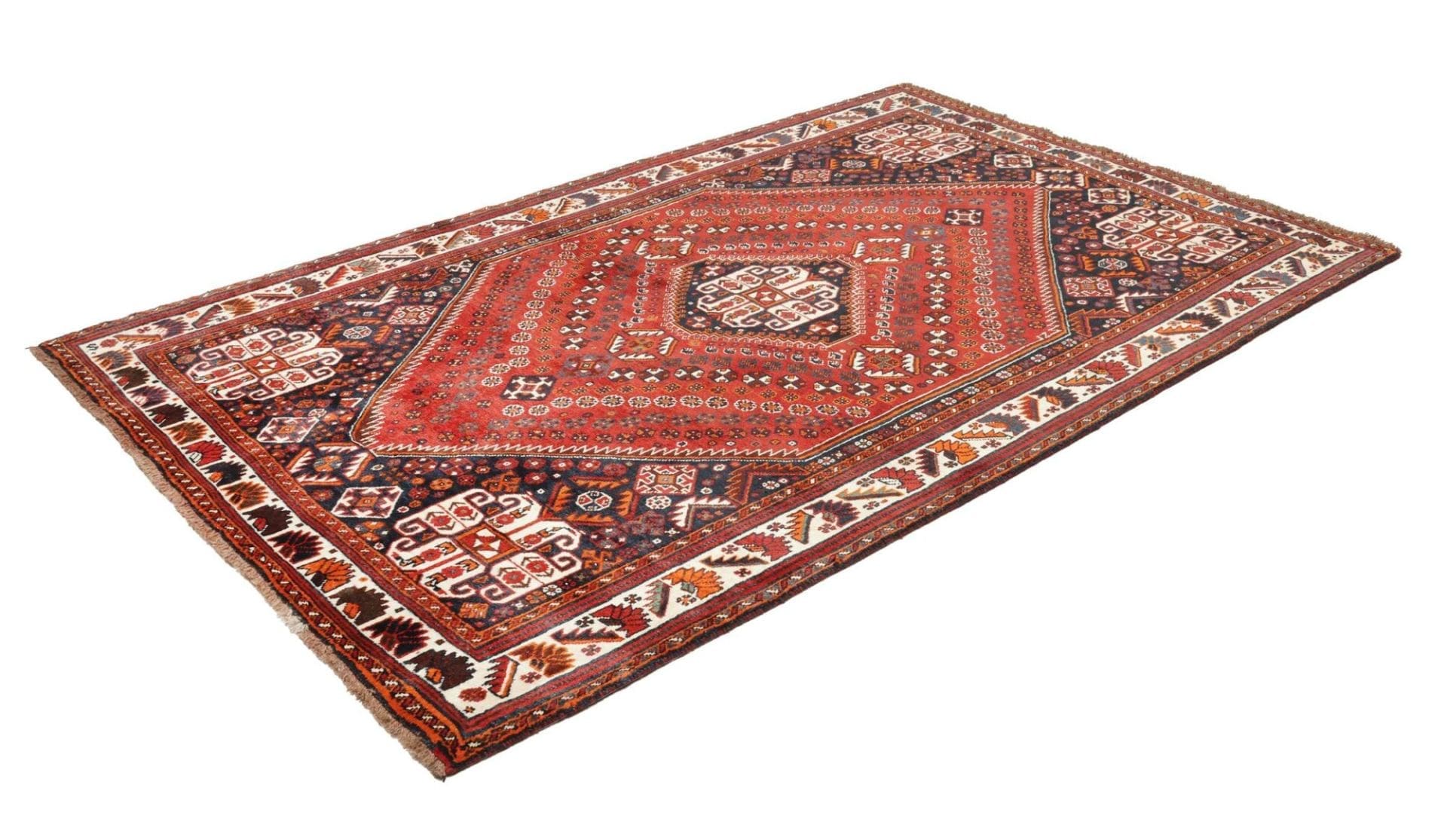 Alternative view of Shiraz Persian Rug 163 × 250 cm in Wool, hand-knotted