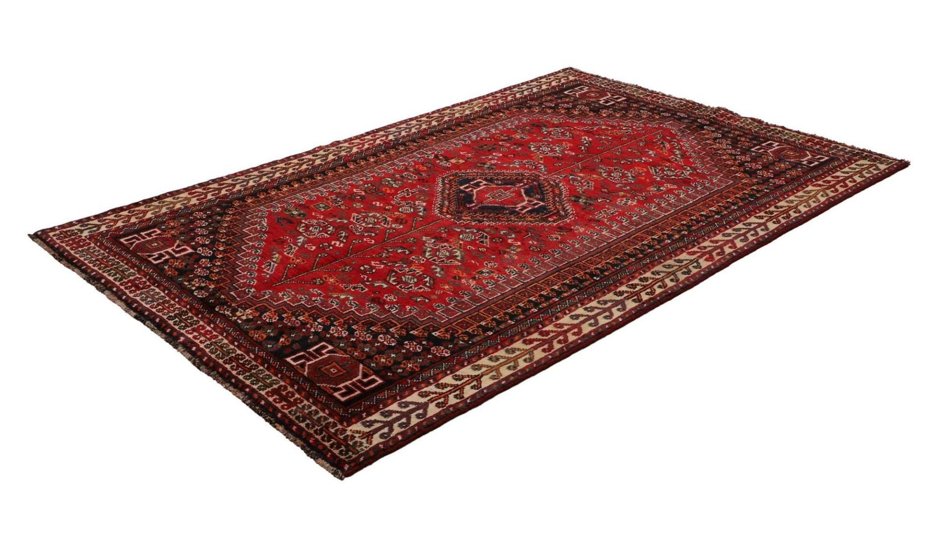 Alternative view of Wool Shiraz Persian Rug 165 × 248 cm, hand-knotted