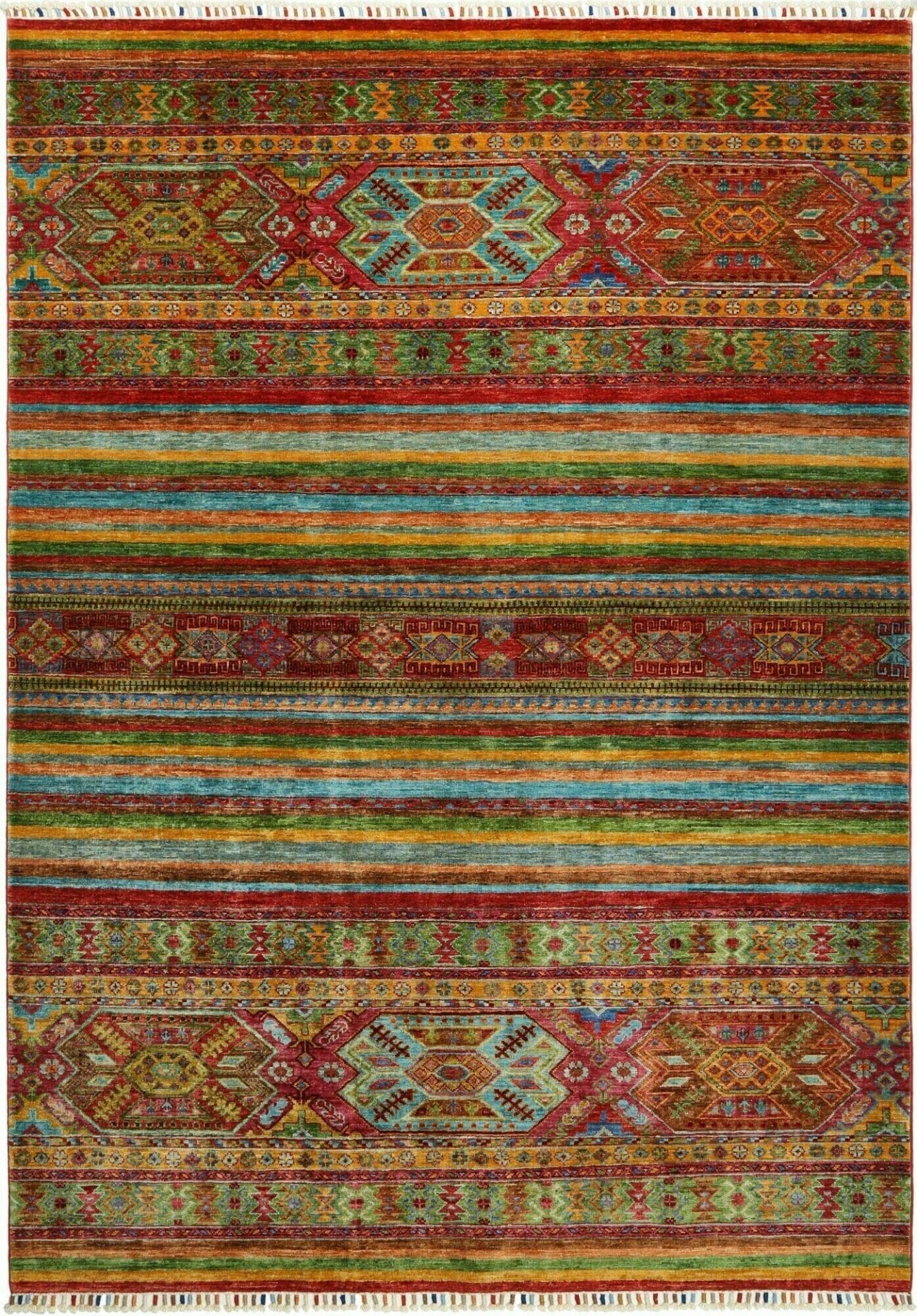 Hand-Knotted Samarkand Pakistani Rug, 173 × 237 cm, Wool