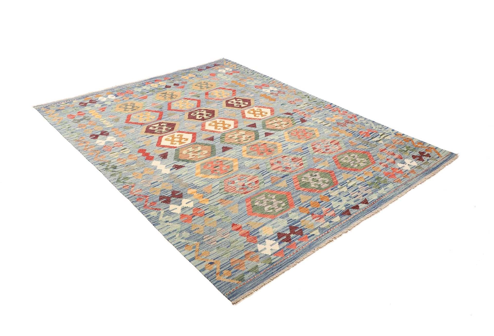 Kilim Pakistani Rug 173 × 230 cm in Wool, hand-woven - Image 3