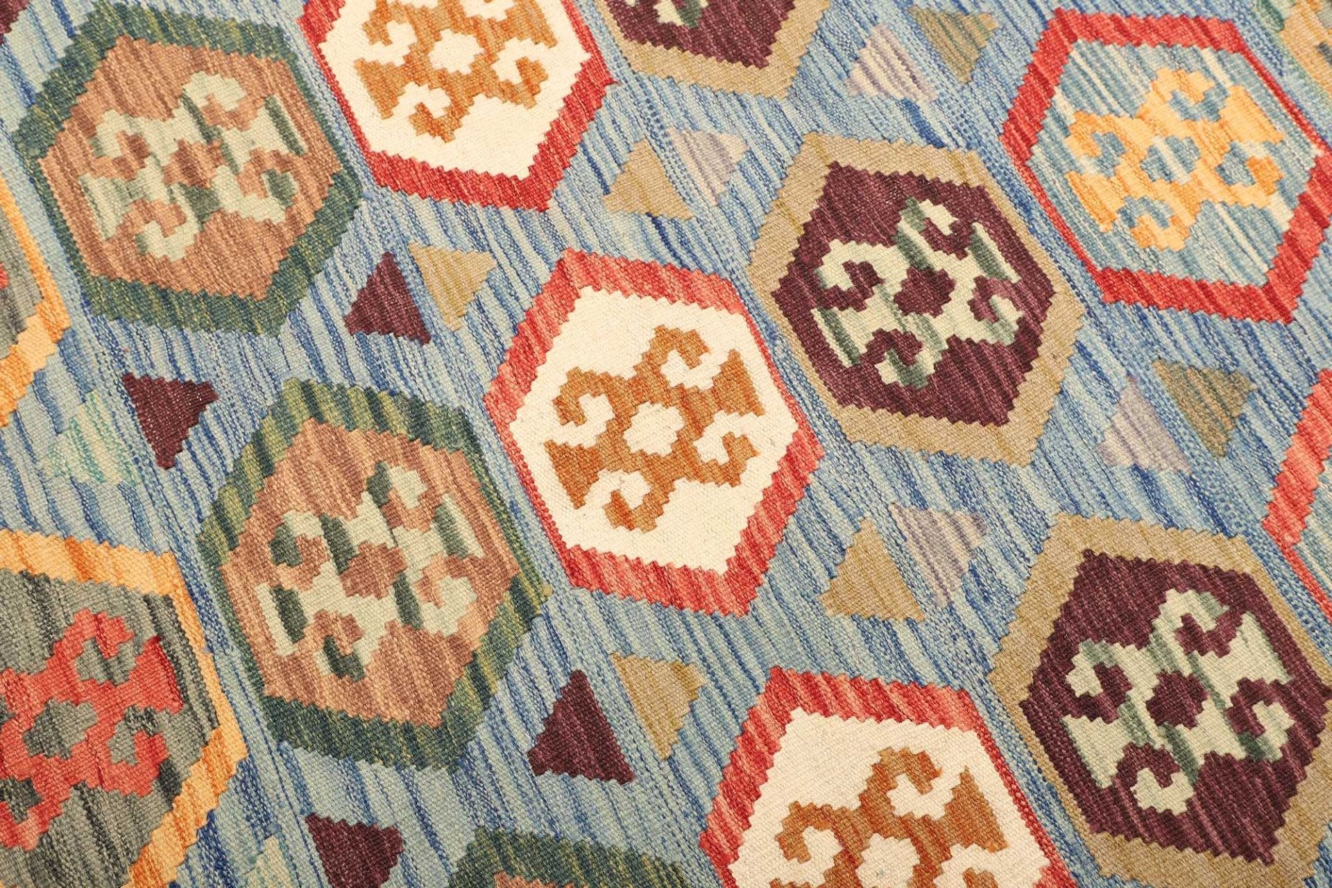 Kilim Pakistani Rug 173 × 230 cm in Wool, hand-woven - Image 4