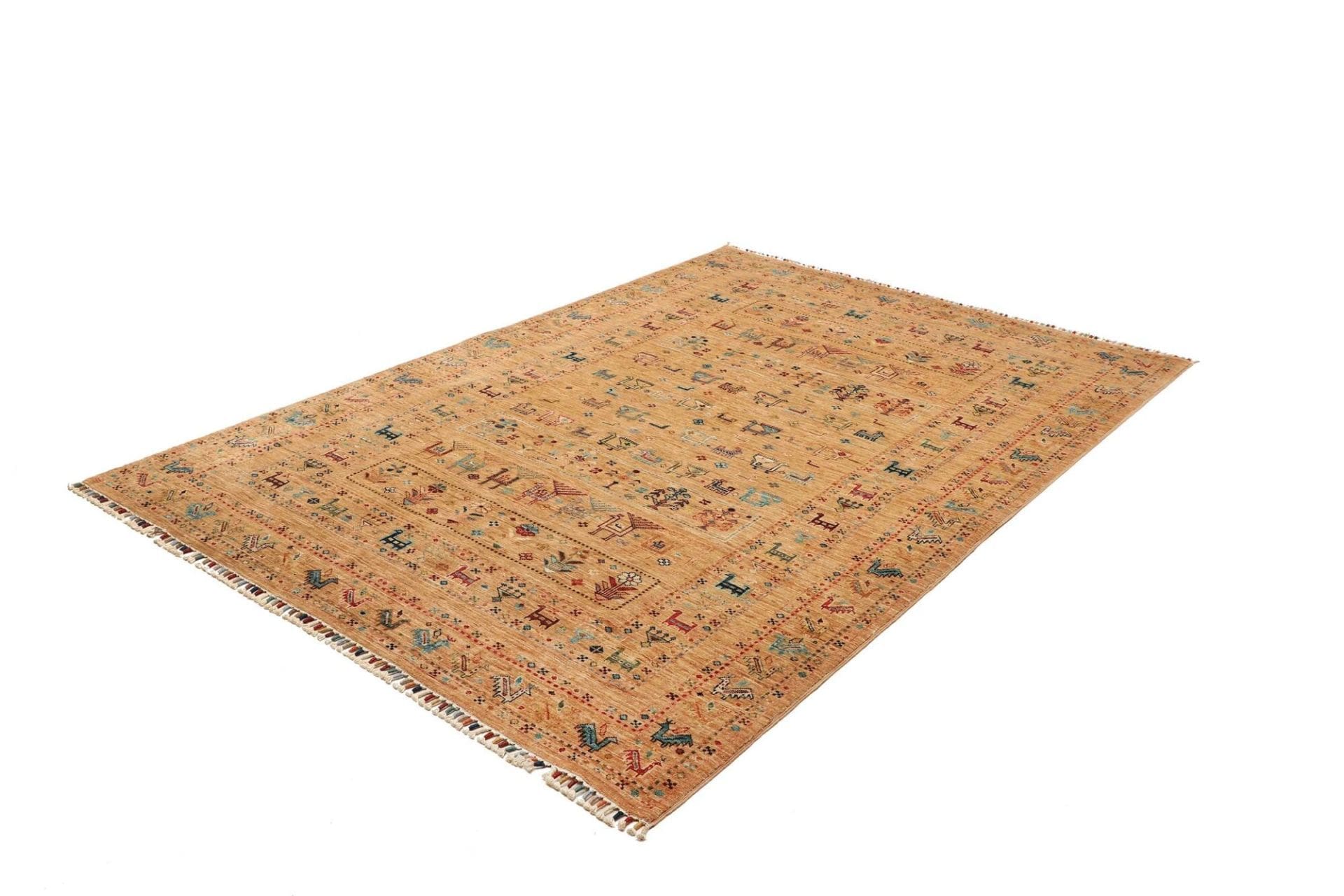 Alternative view of Samarkand Pakistani Rug 174 × 244 cm in Wool, hand-knotted