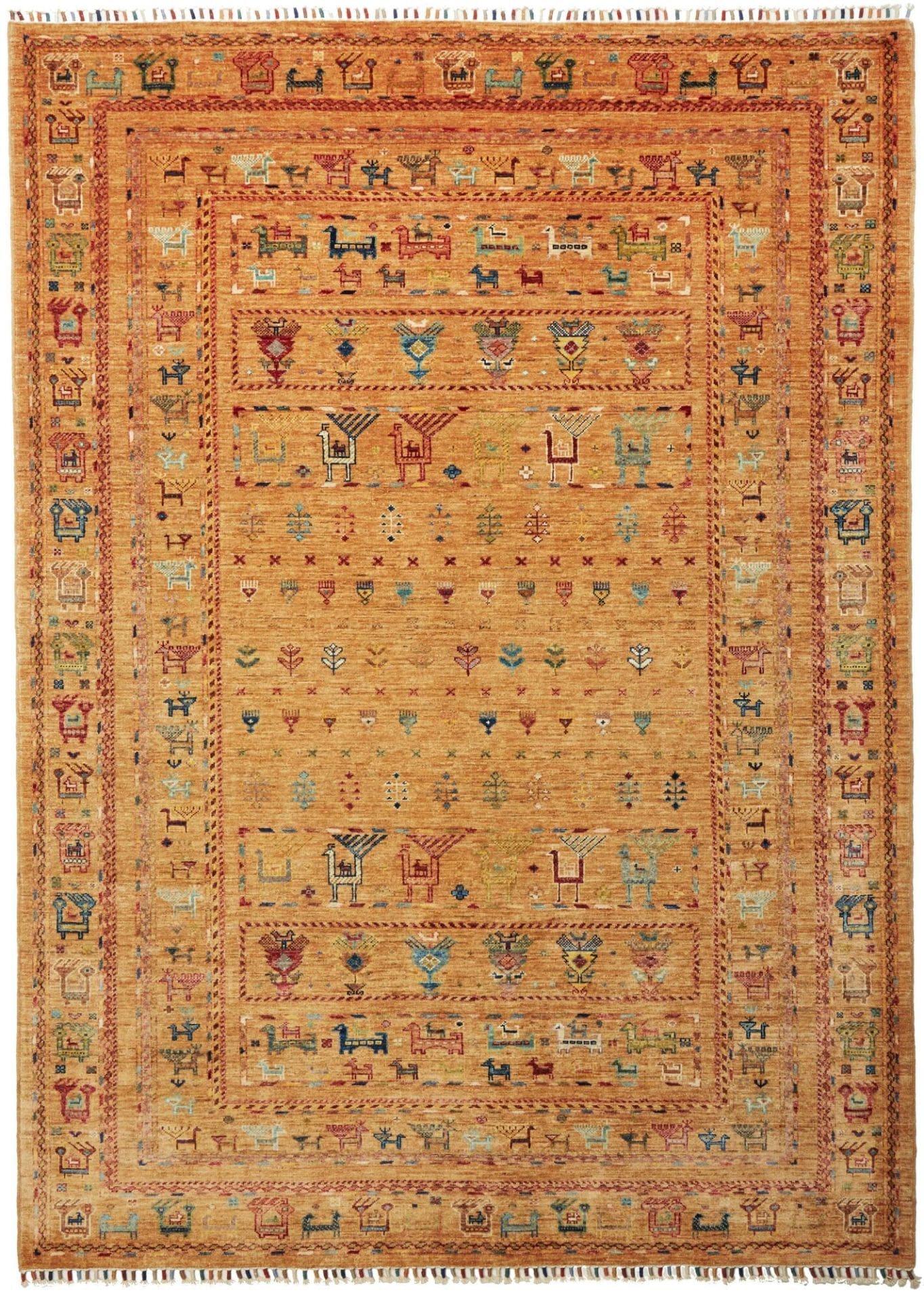 Samarkand Pakistani Rug 176 × 242 cm in Wool, hand-knotted
