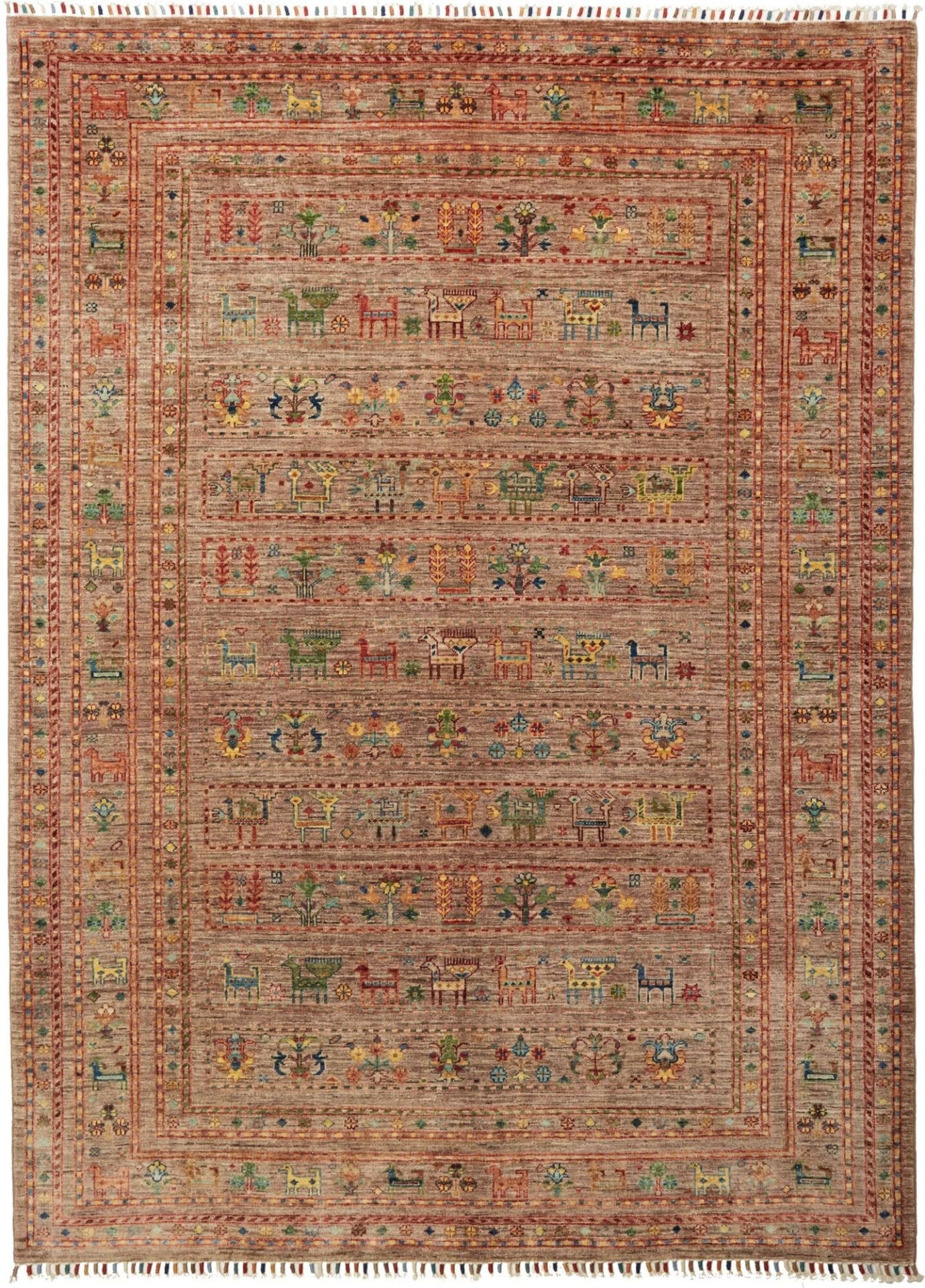 Samarkand Pakistani Rug 176 × 236 cm in Wool, hand-knotted