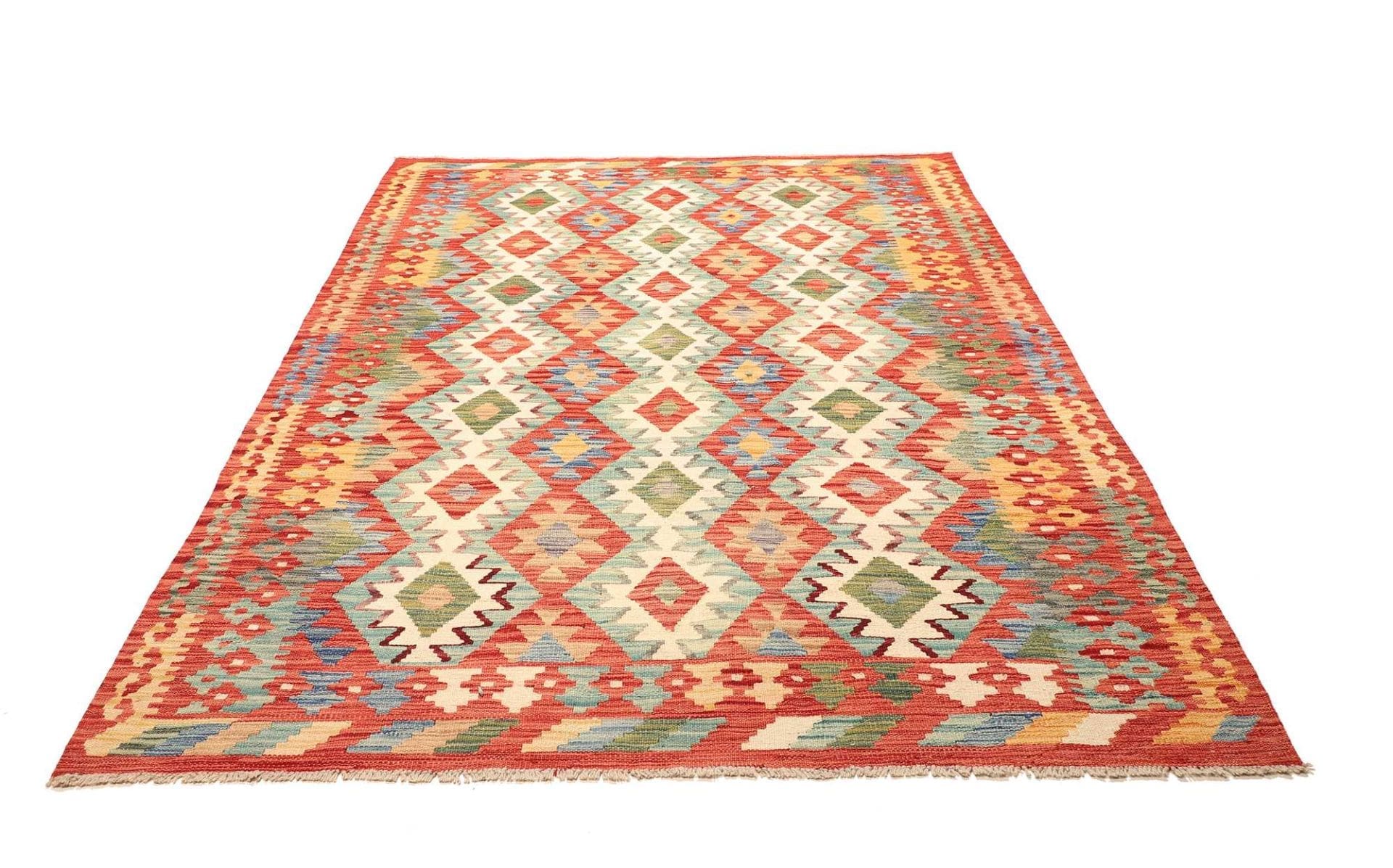 Alternative view of Hand-Woven Kilim Pakistani Rug, 174 × 230 cm, Wool