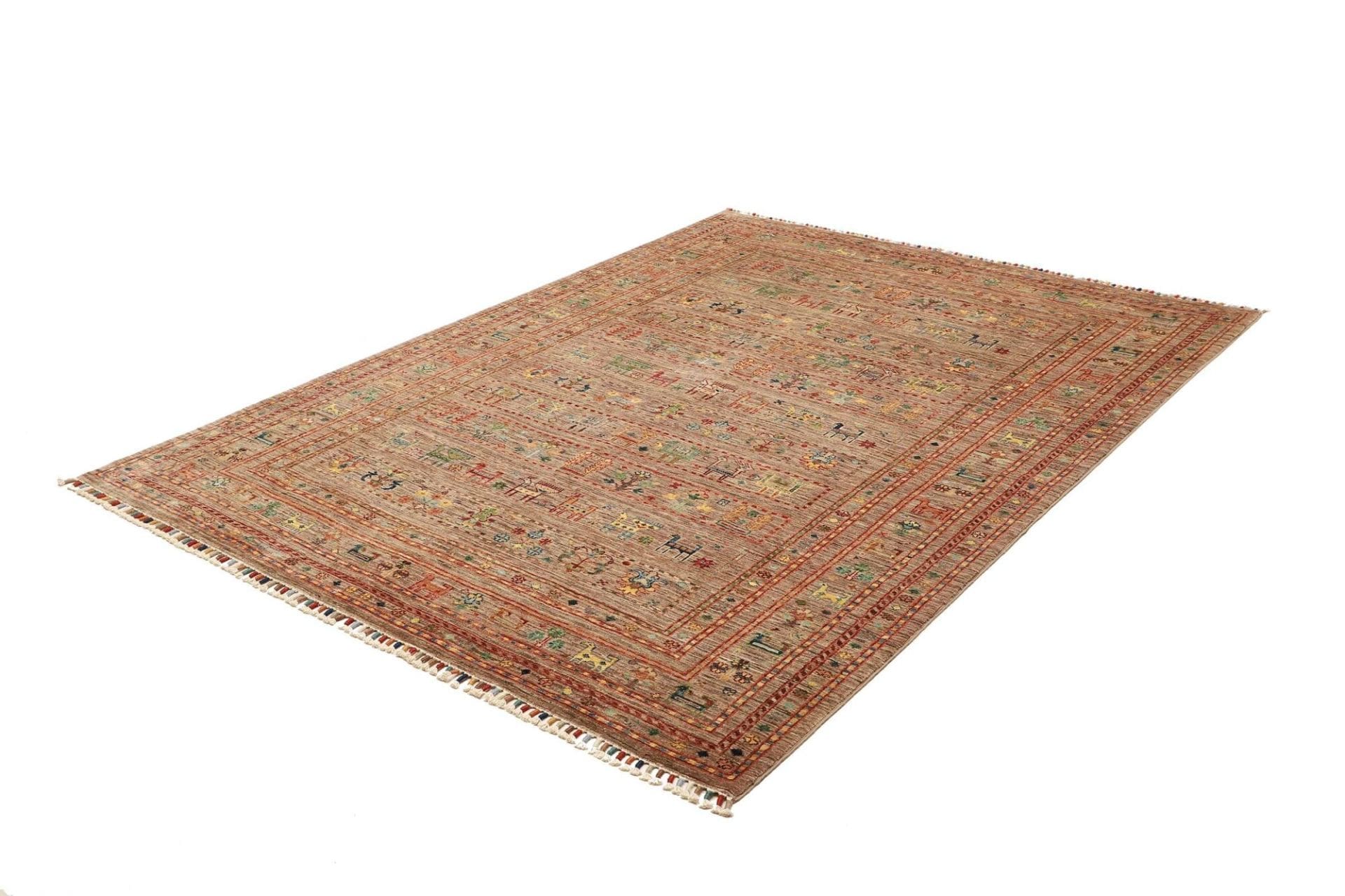 Alternative view of Samarkand Pakistani Rug 176 × 236 cm in Wool, hand-knotted
