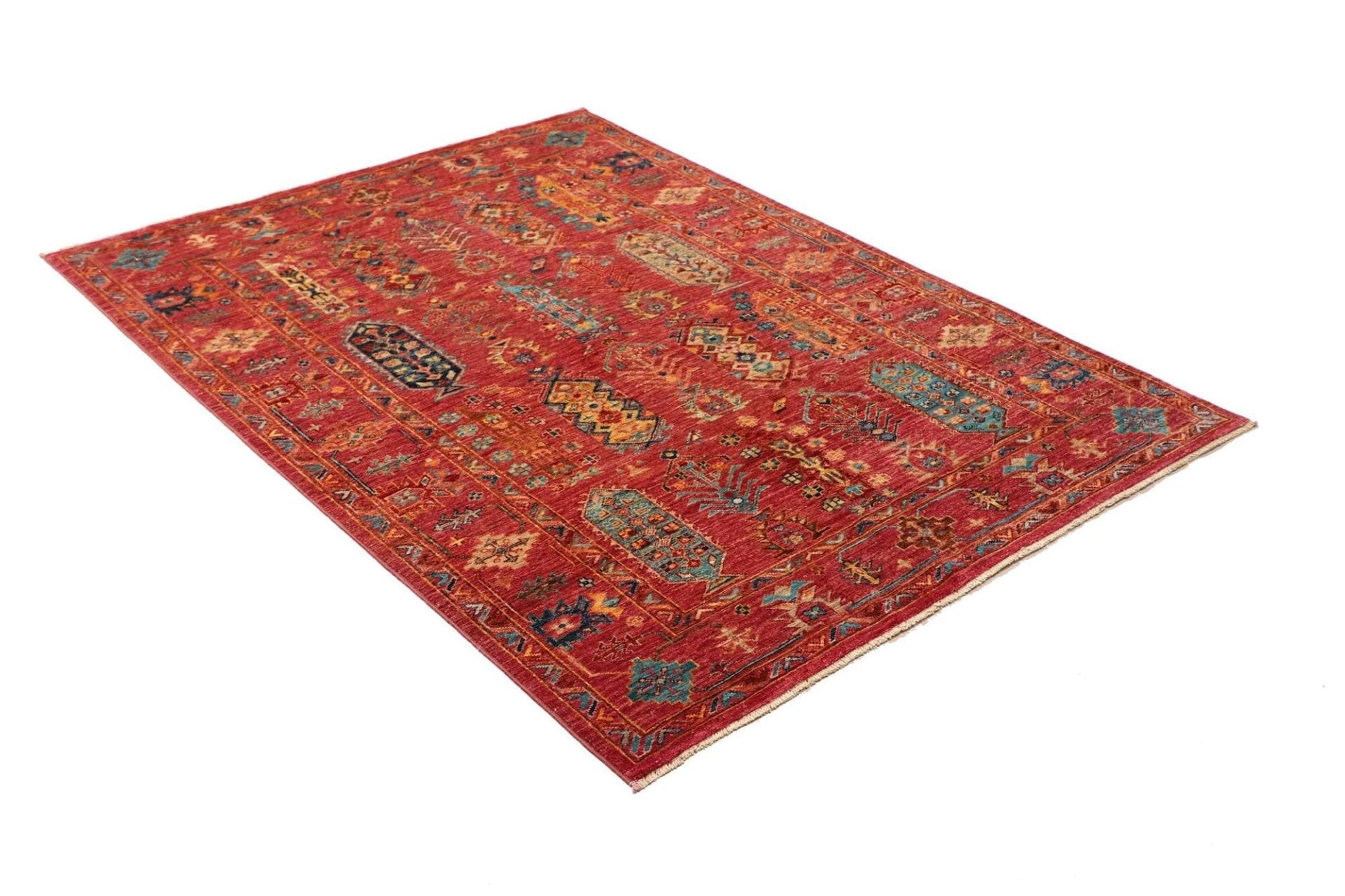 Wool Samarkand Pakistani Rug 130 × 176 cm, hand-knotted - Image 3