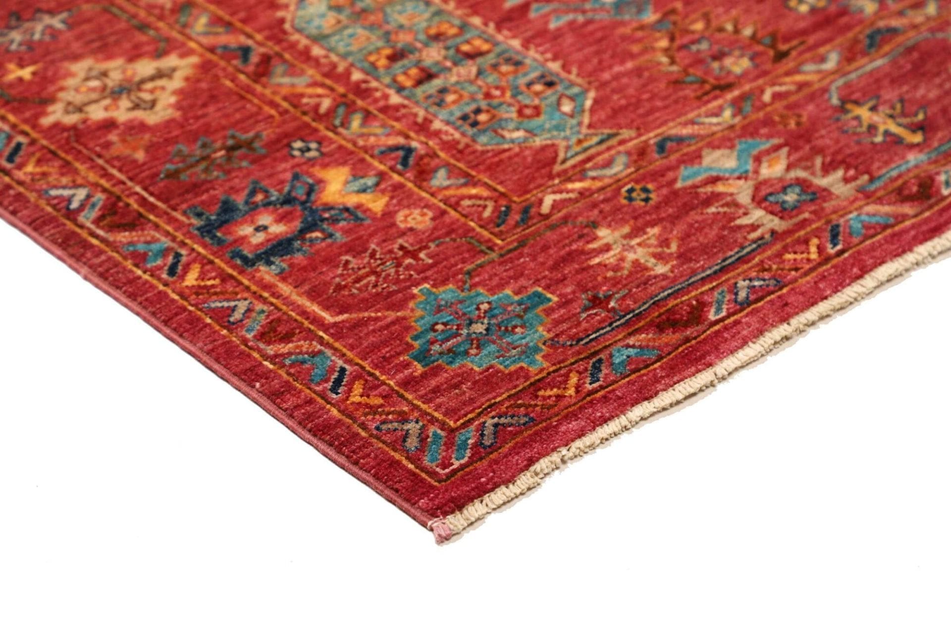 Wool Samarkand Pakistani Rug 130 × 176 cm, hand-knotted - Image 5