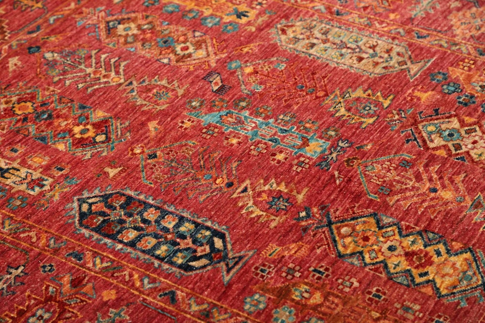 Wool Samarkand Pakistani Rug 130 × 176 cm, hand-knotted - Image 7