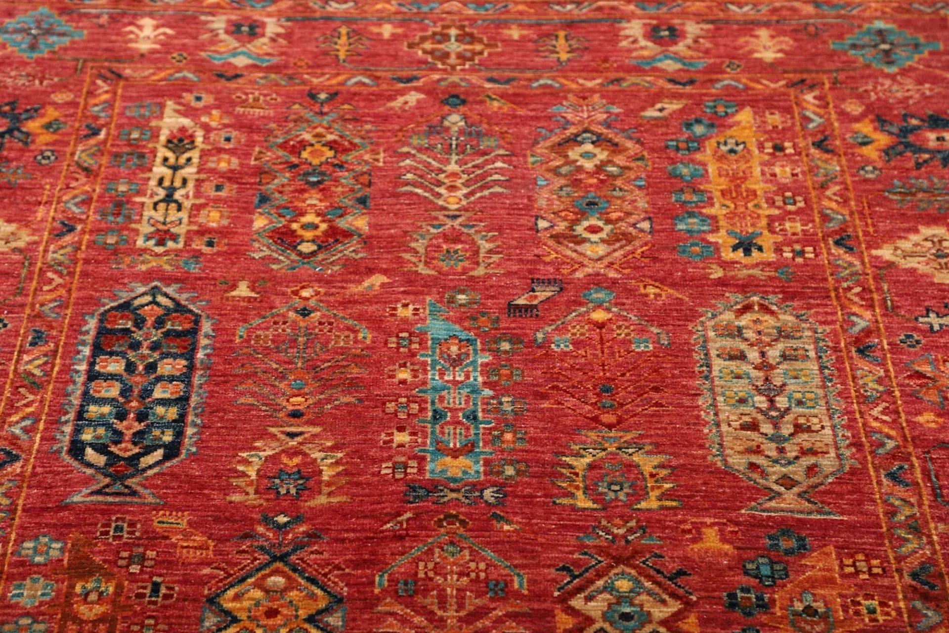 Wool Samarkand Pakistani Rug 130 × 176 cm, hand-knotted - Image 8